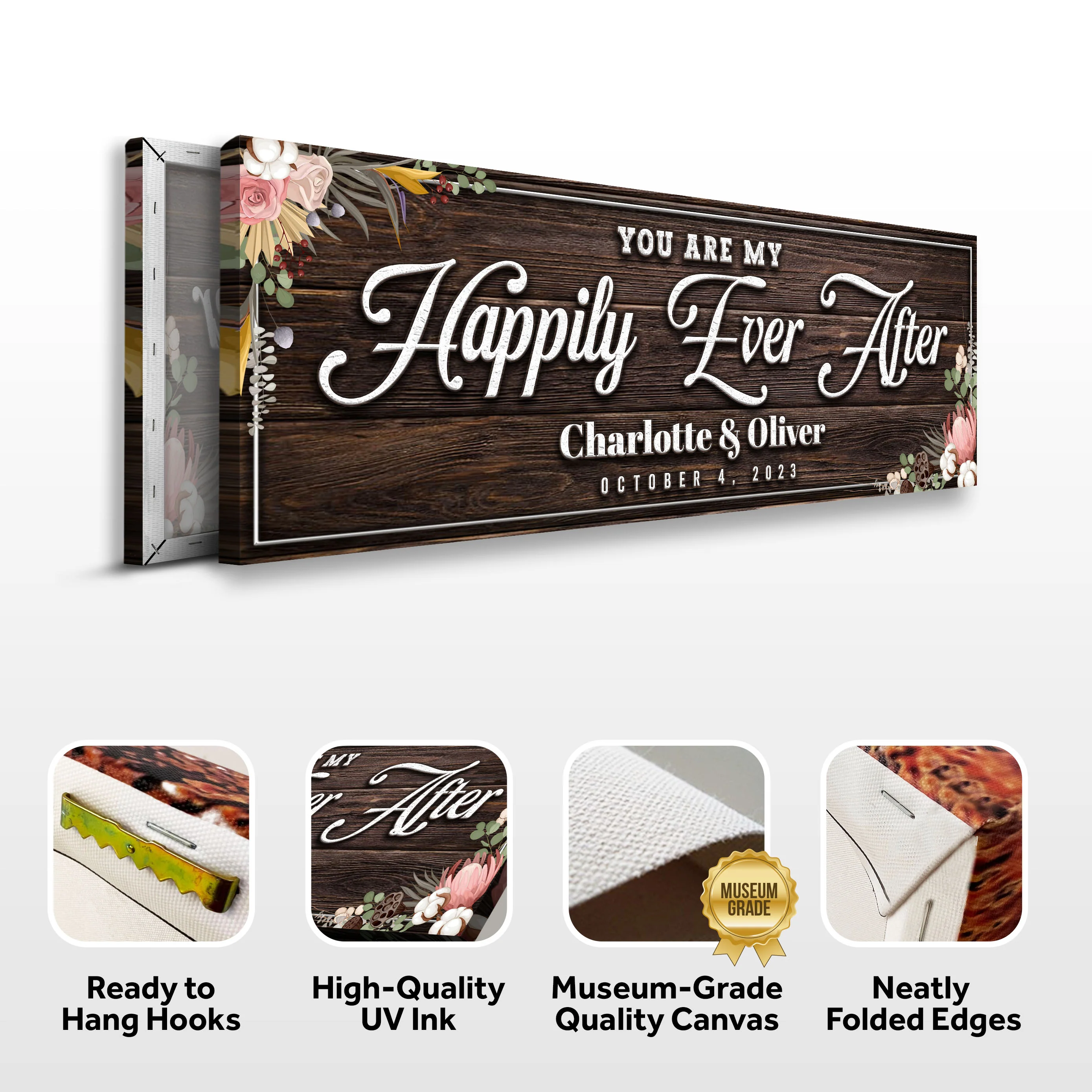 Personalized Happily Ever After Couple Sign - Image 6
