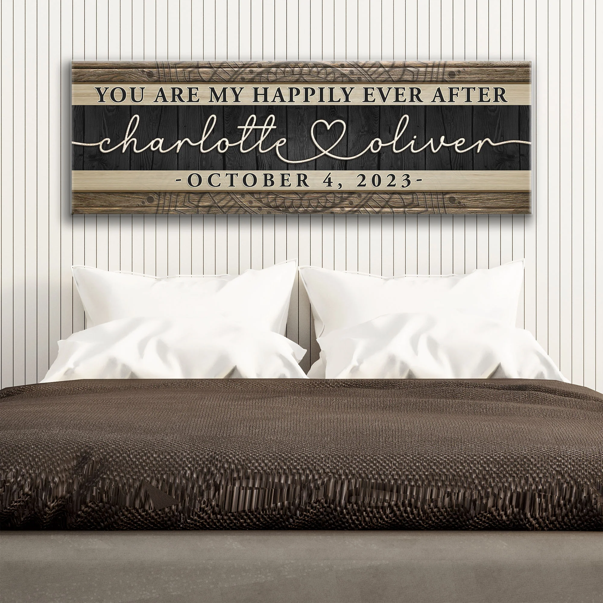 Personalized Happily Ever After Couple Sign V - Image 2