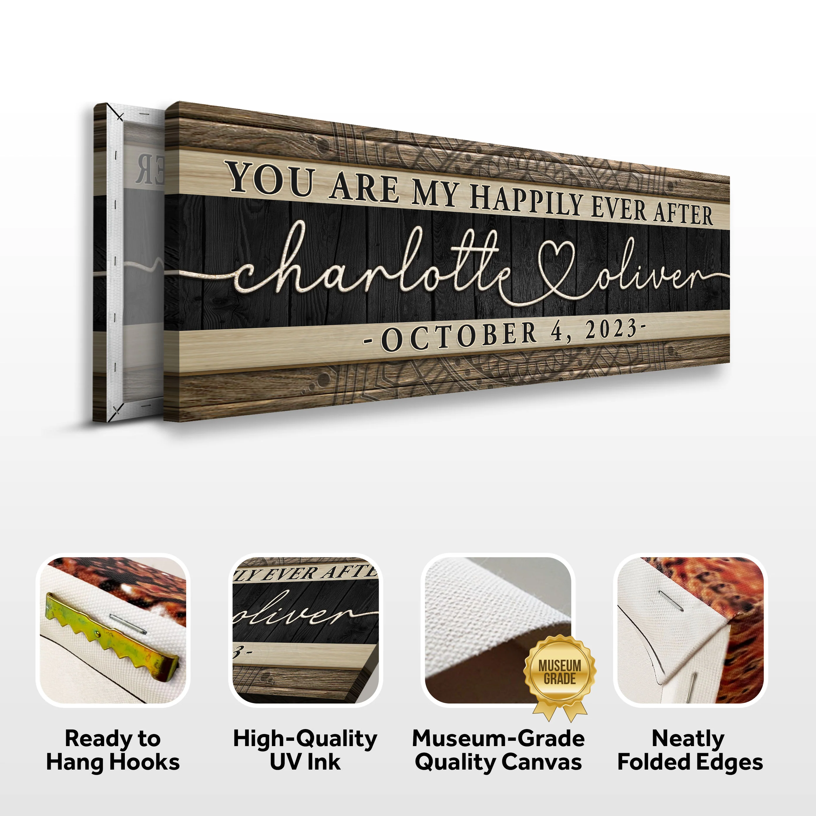 Personalized Happily Ever After Couple Sign V - Image 6