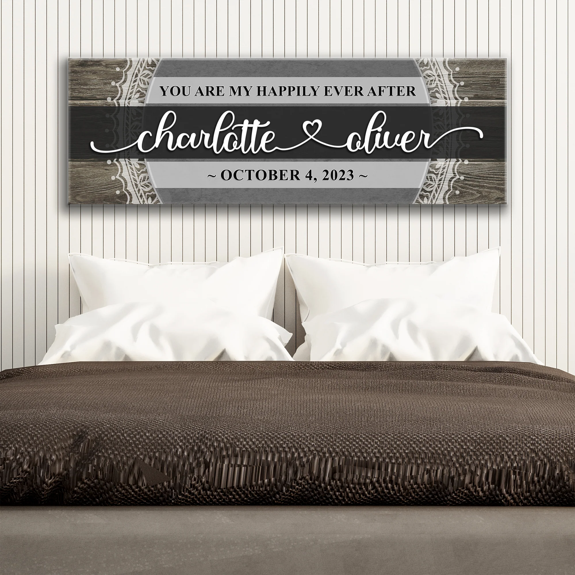 Personalized Happily Ever After Couple Sign VI - Image 2