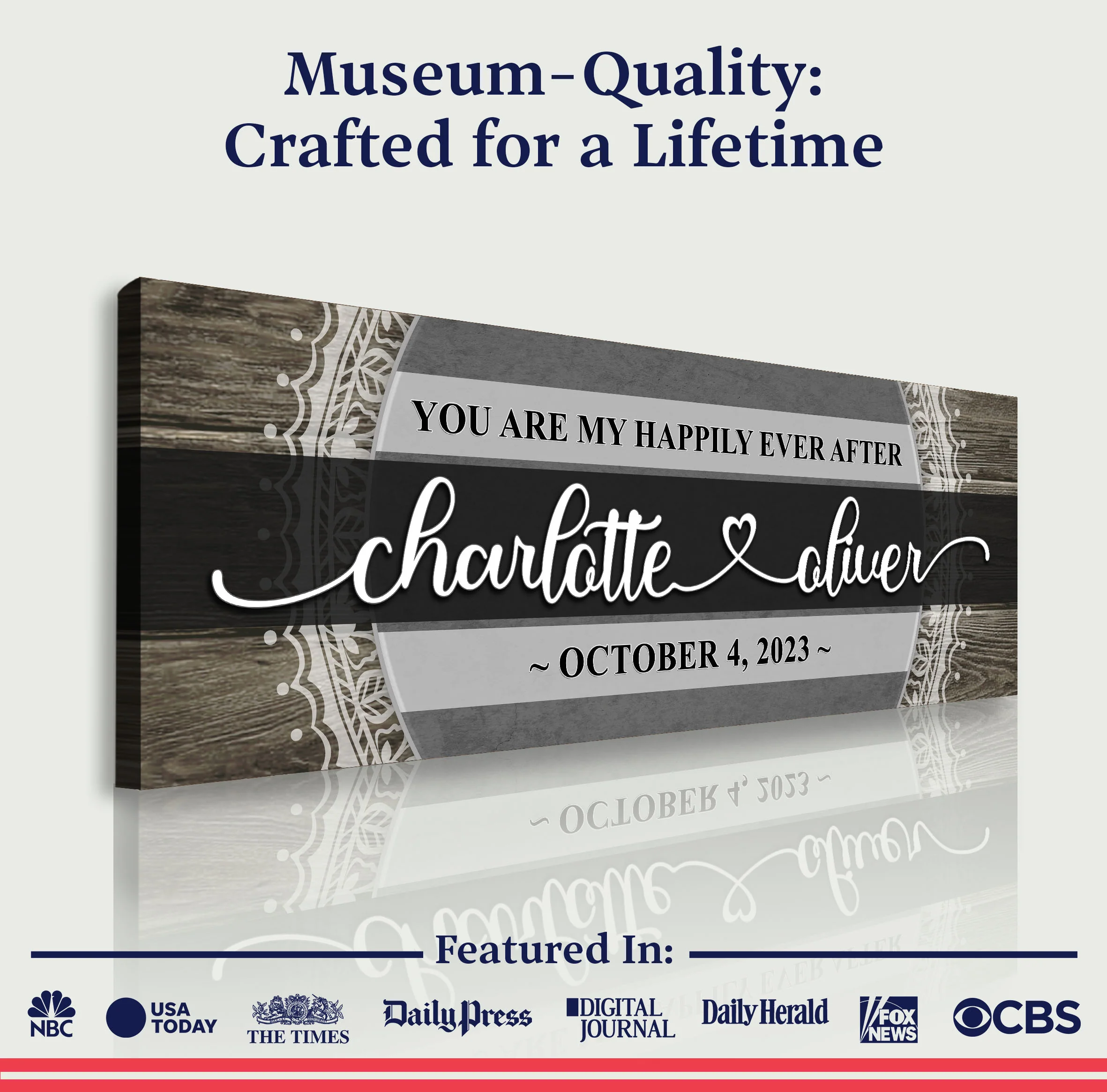 Personalized Happily Ever After Couple Sign VI - Image 4