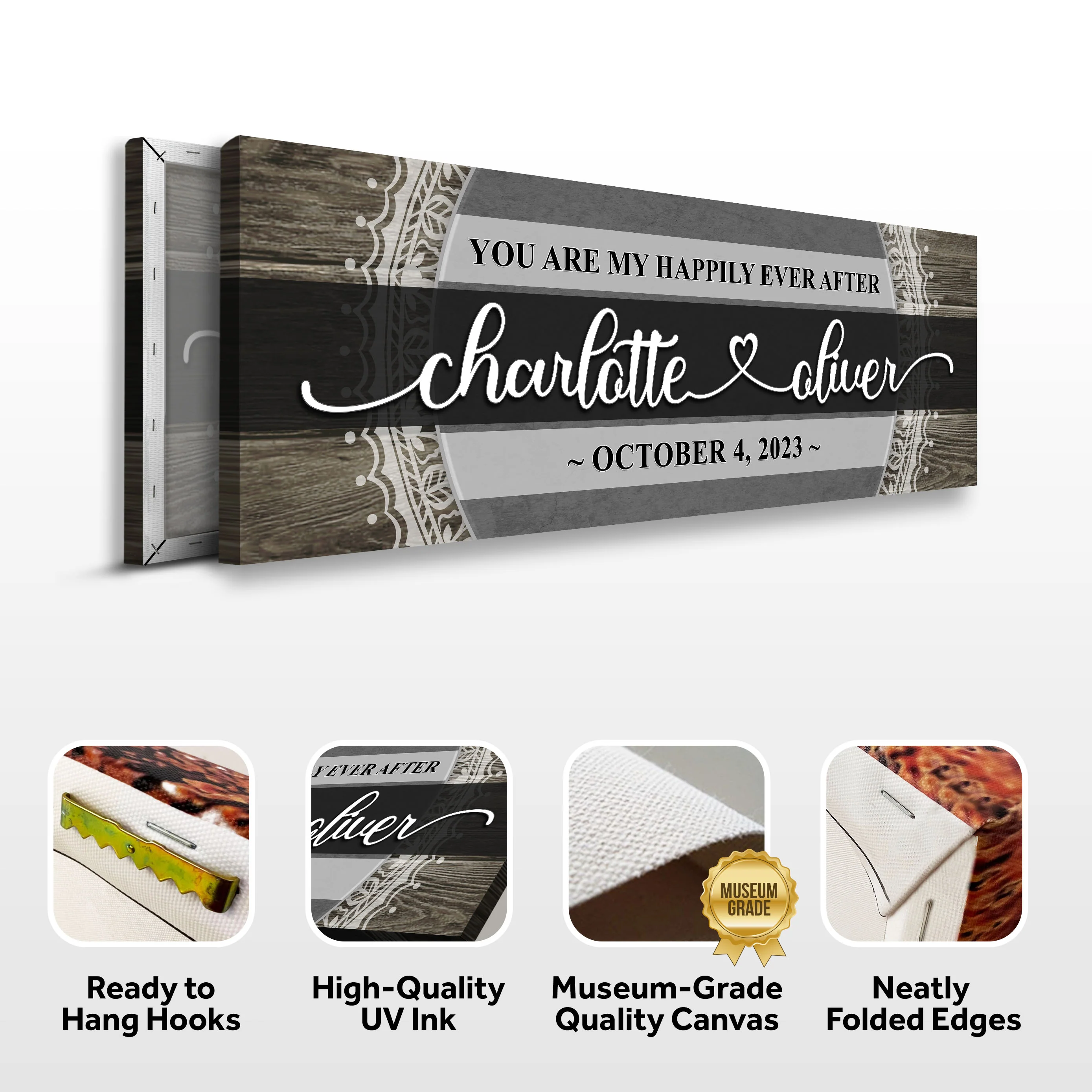 Personalized Happily Ever After Couple Sign VI - Image 6