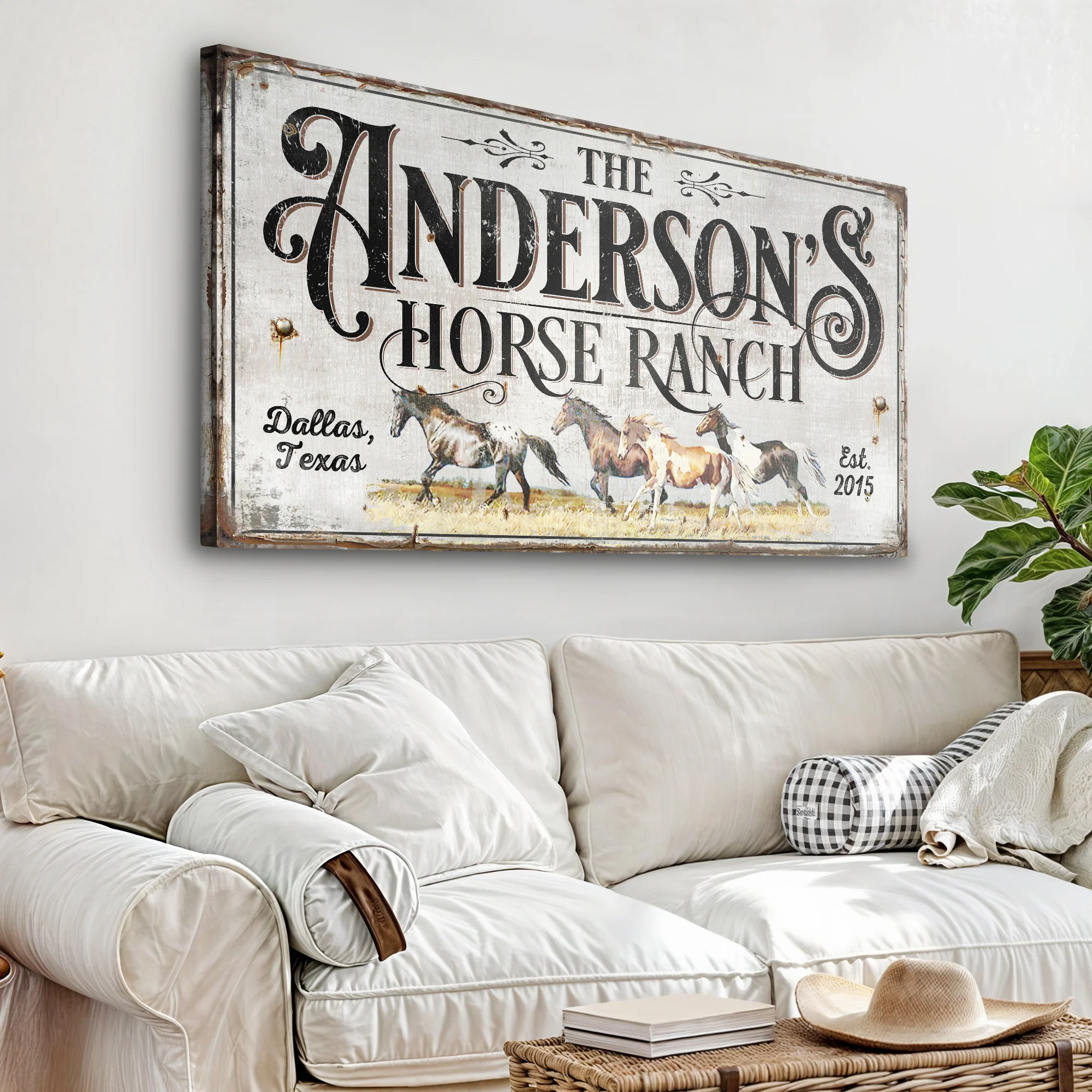 Personalized Horse Ranch Sign II - Image 3