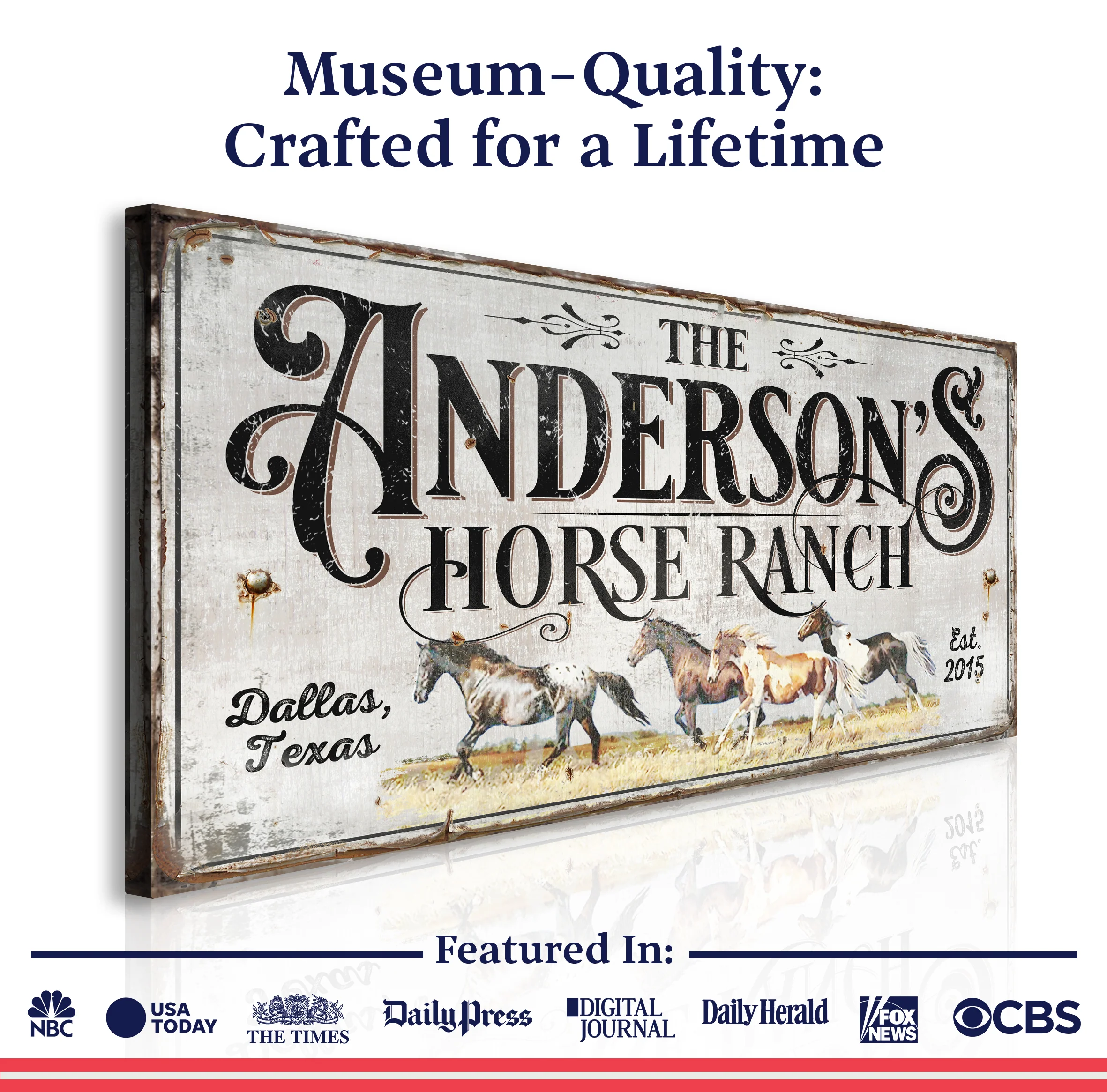 Personalized Horse Ranch Sign II - Image 4