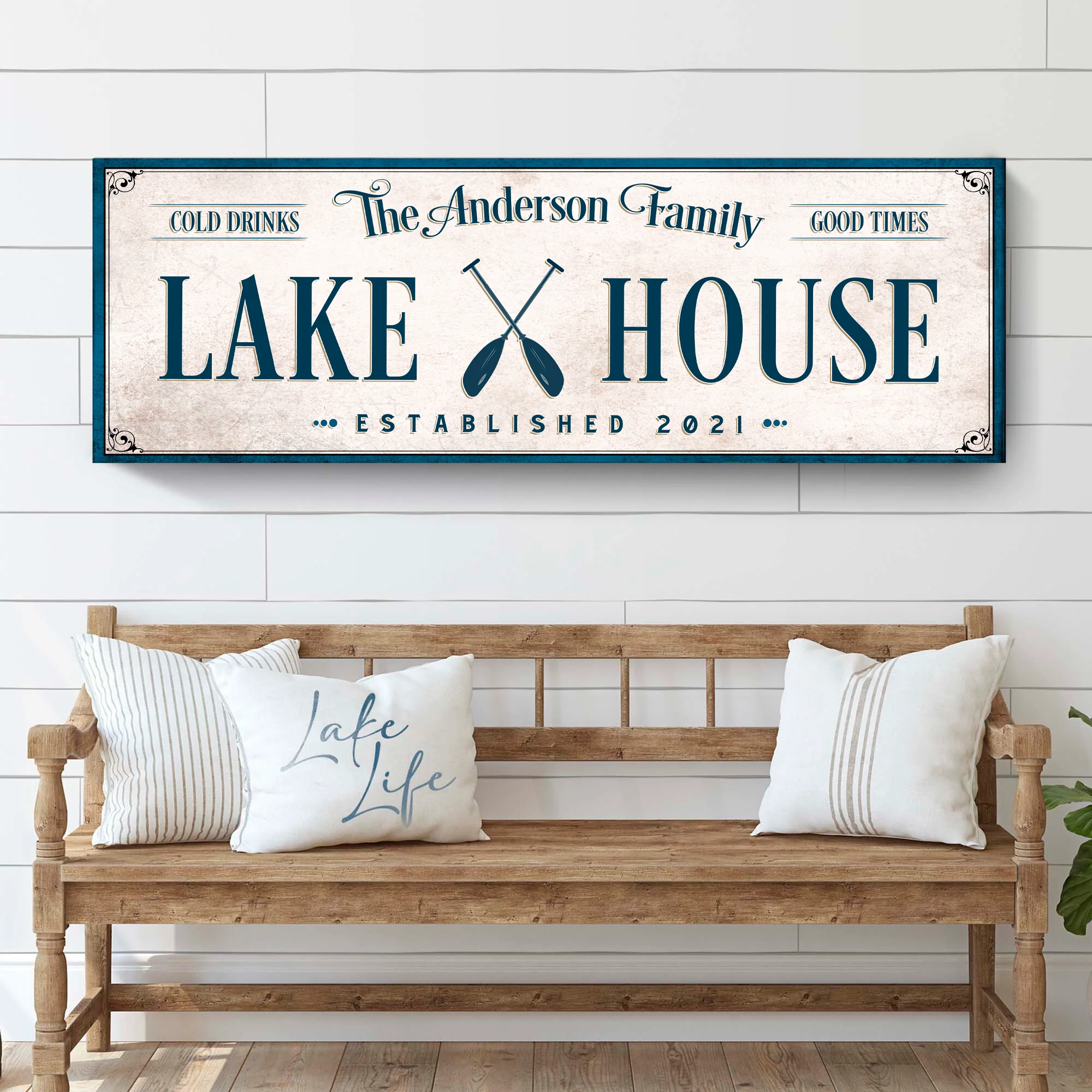 Personalized Lake House Sign IV