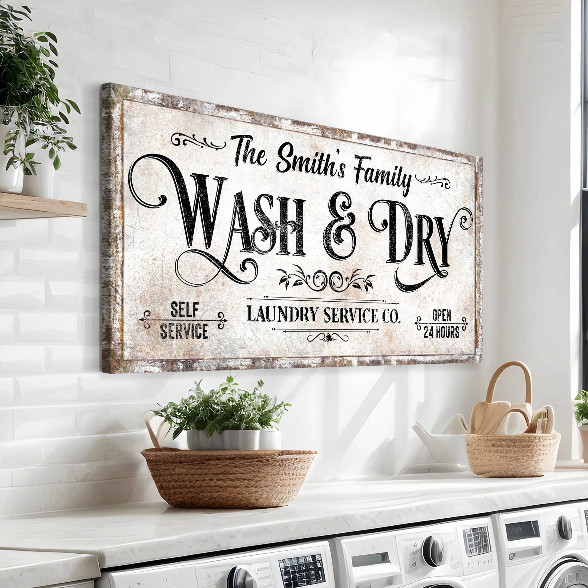Personalized Laundry Service Sign II - Image 3