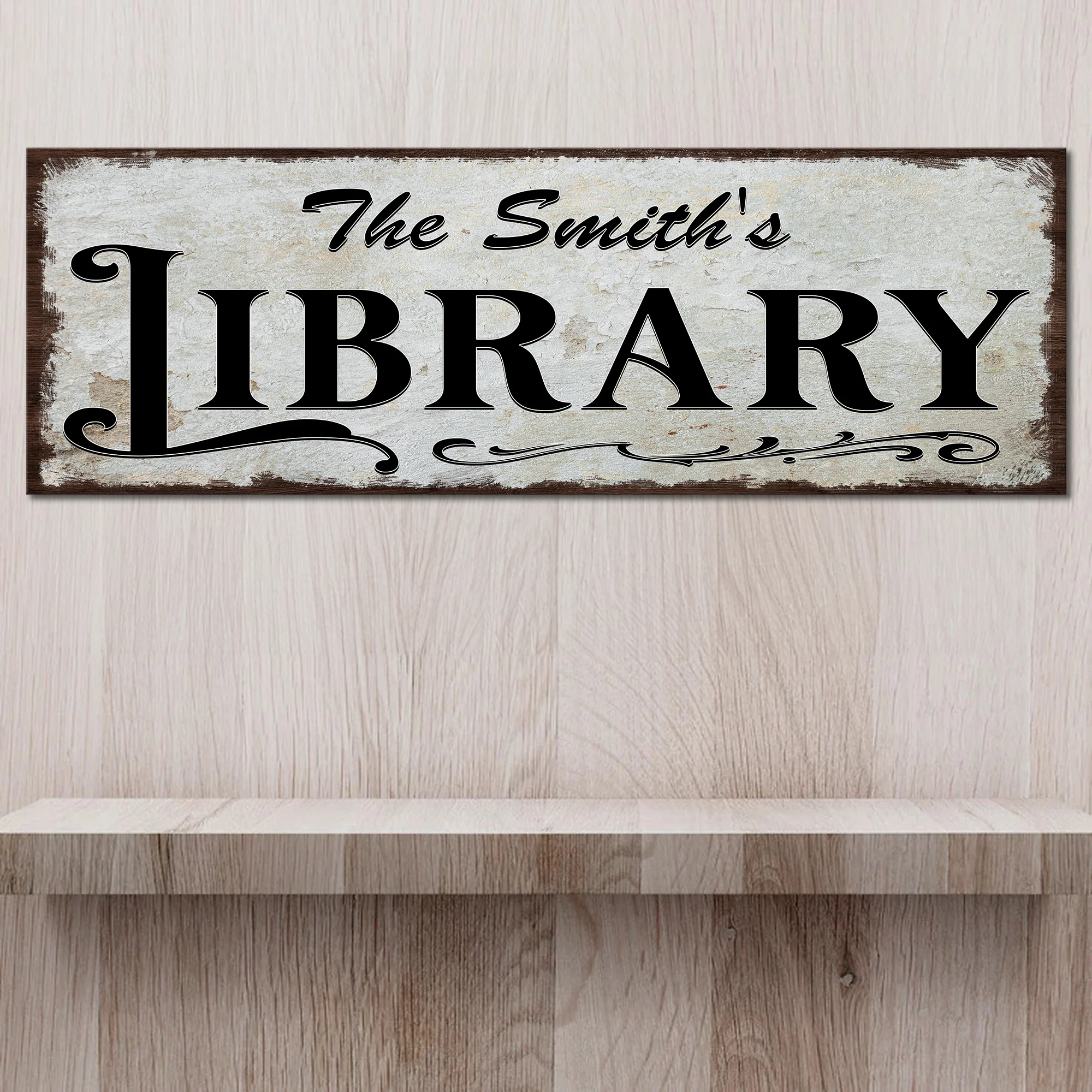 Personalized Library Sign III - Image 3