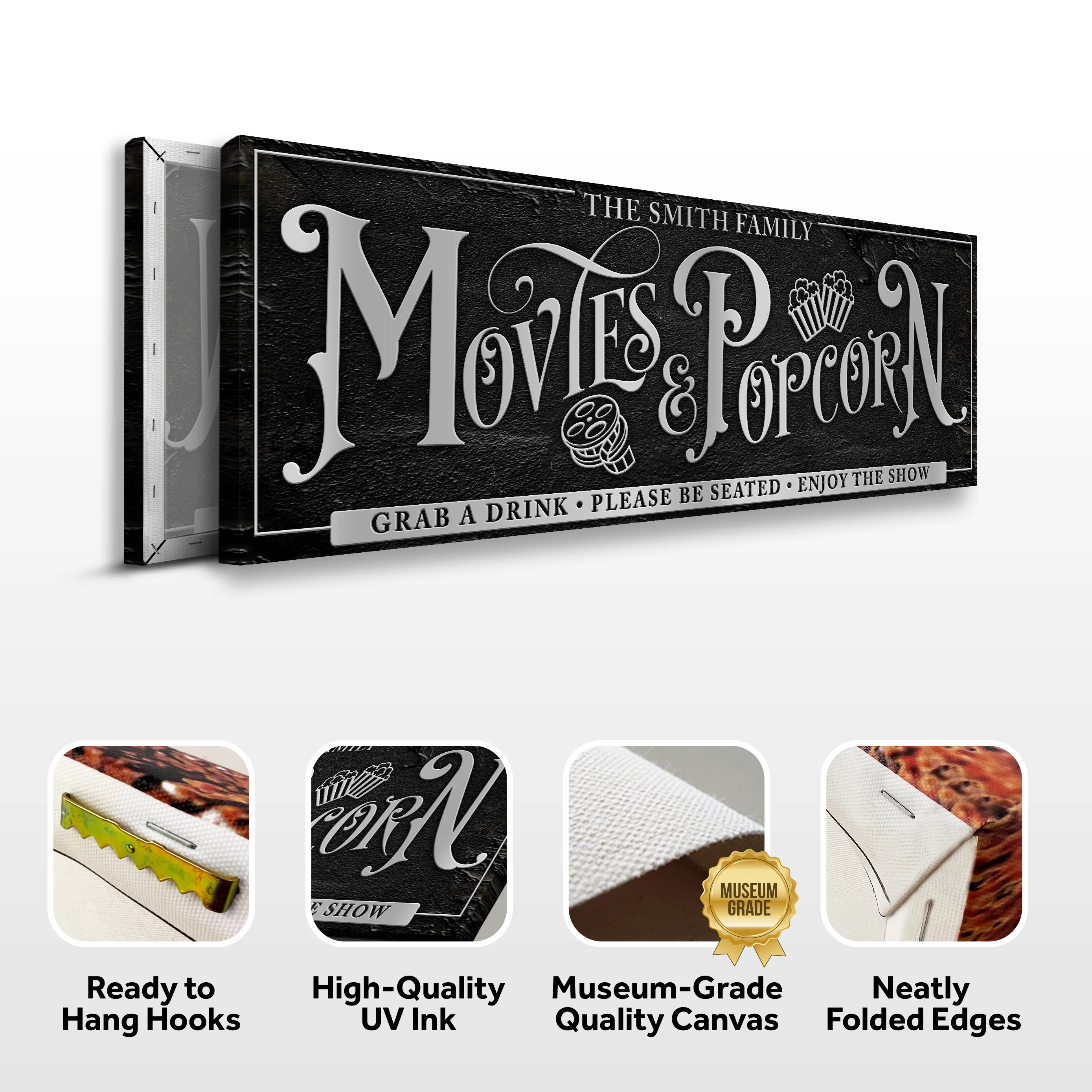 Personalized Movies & Popcorn Sign - Image 5
