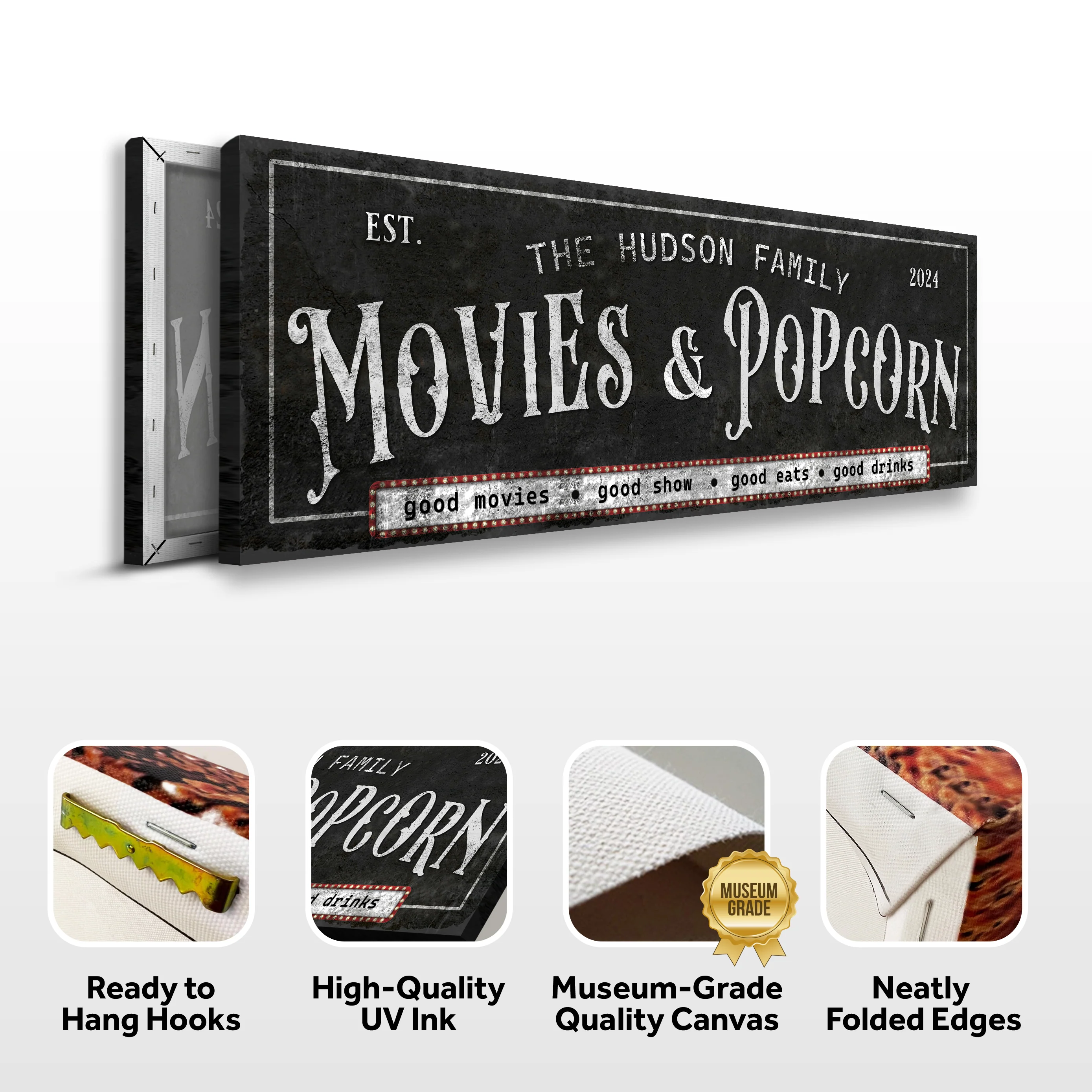 Personalized Movies & Popcorn Sign II - Image 5