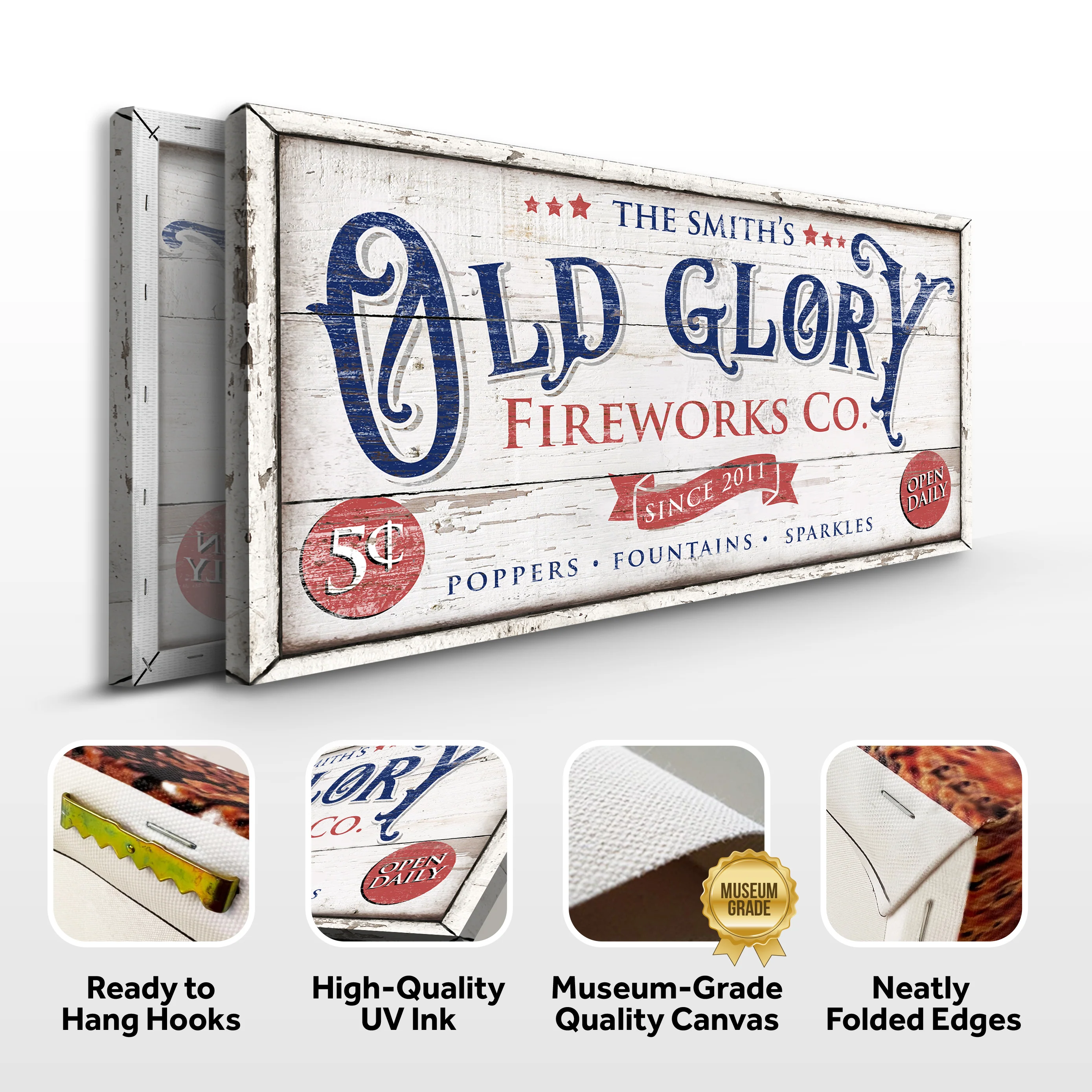 Personalized Old Glory Firework Co Sign - Image 5