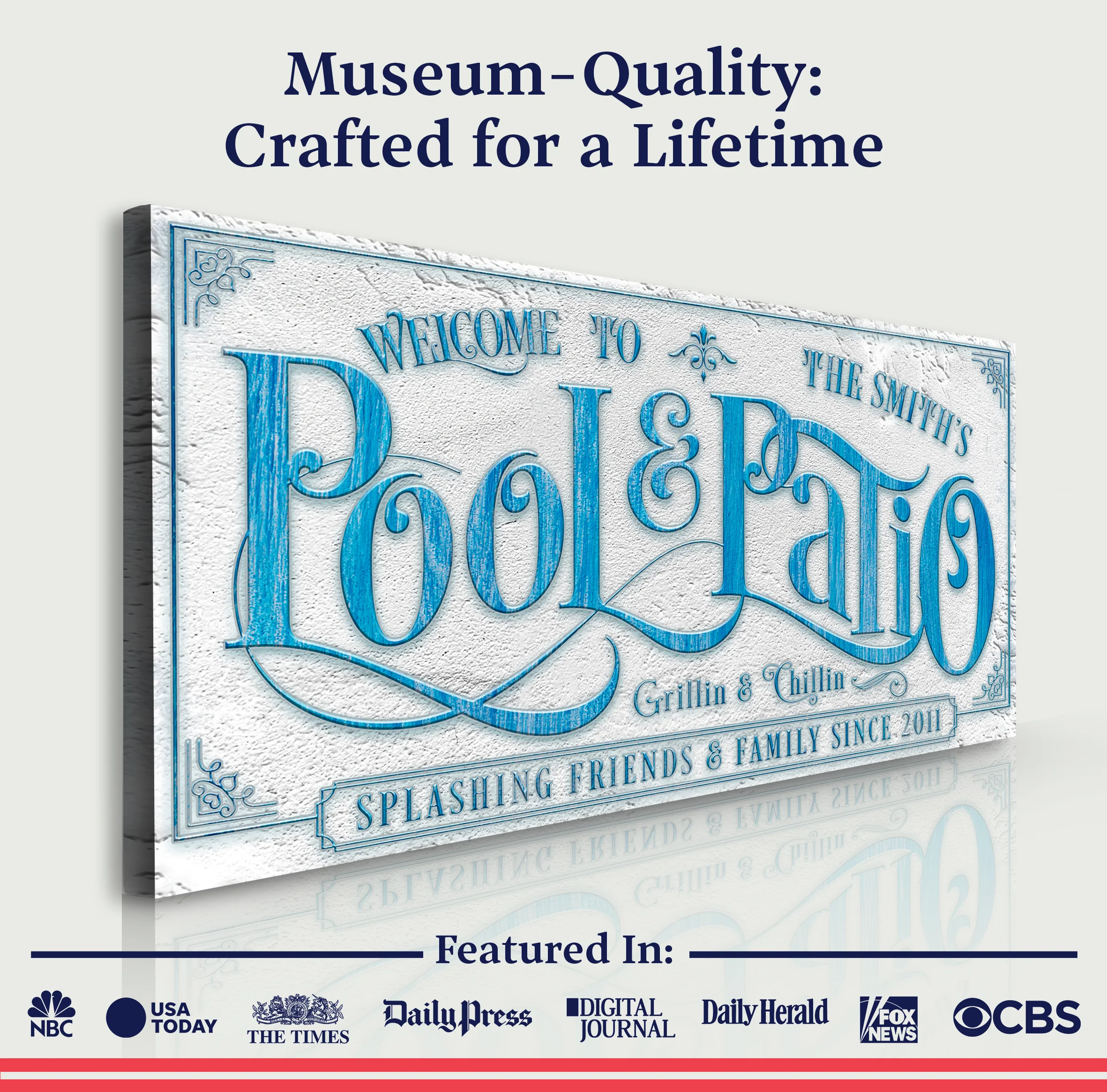 Personalized Swimming Pool Sign - Image 4