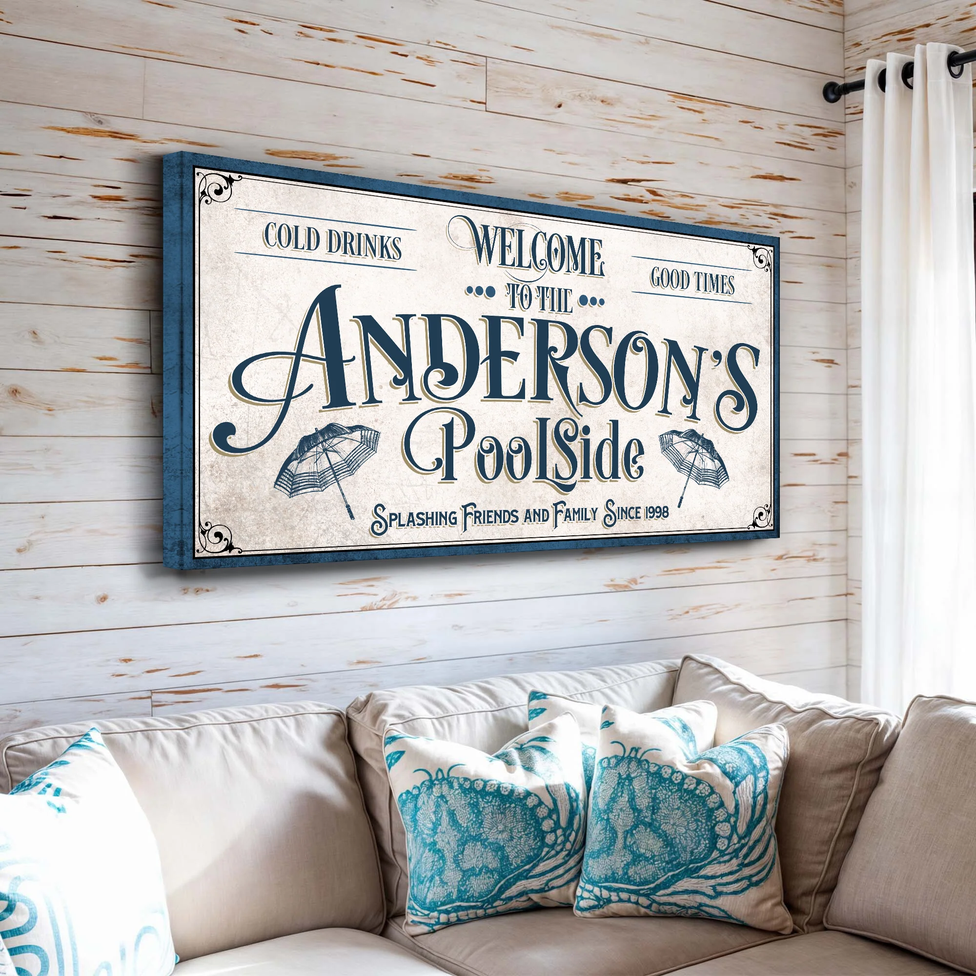 Personalized Pool Party Sign - Image 3