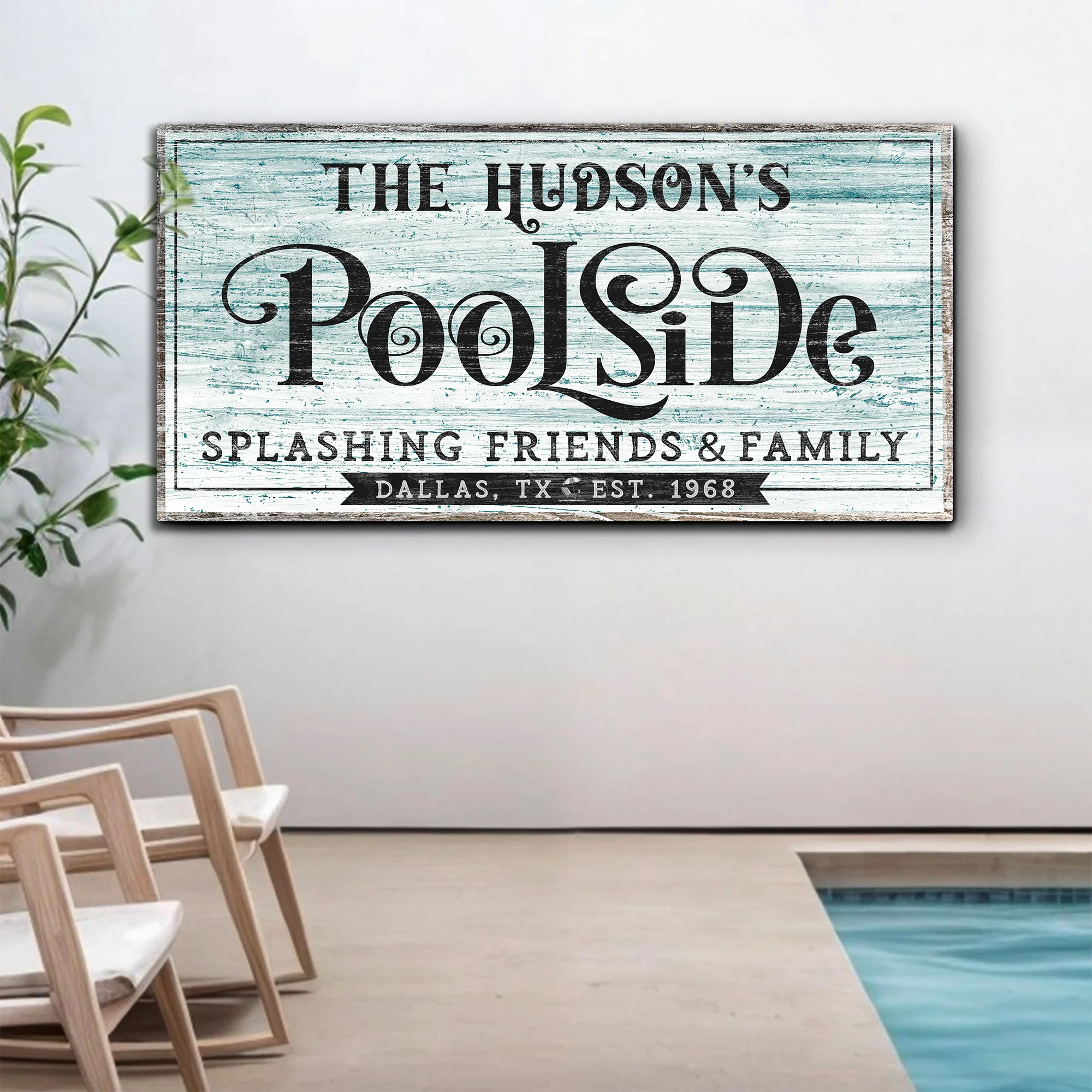 Personalized Poolside Sign - Image 2