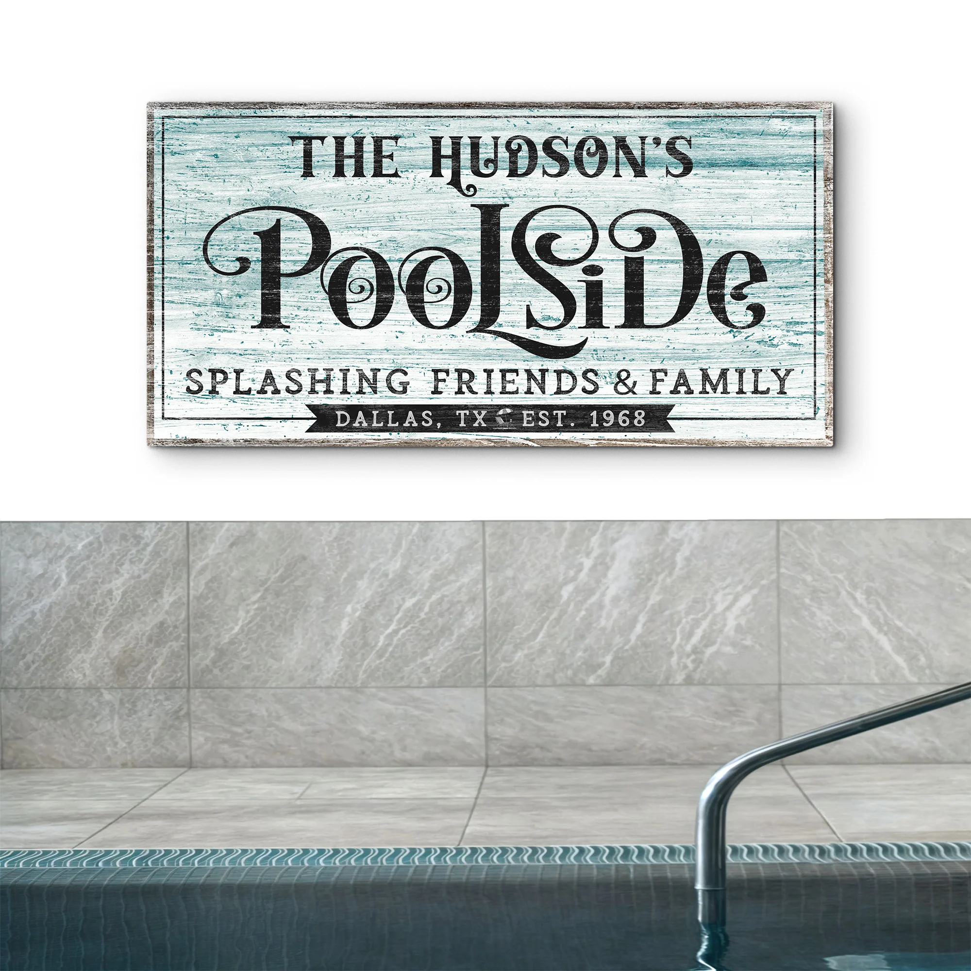 Personalized Poolside Sign - Image 3