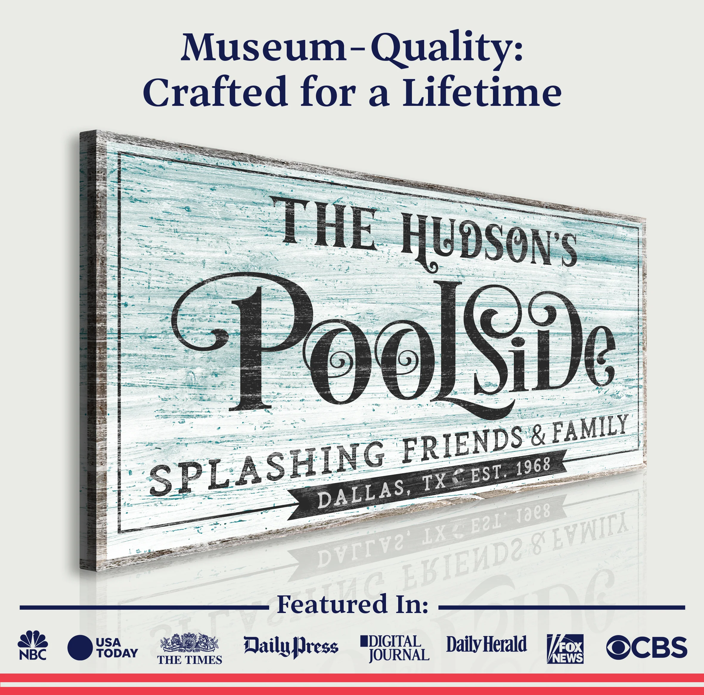 Personalized Poolside Sign - Image 4