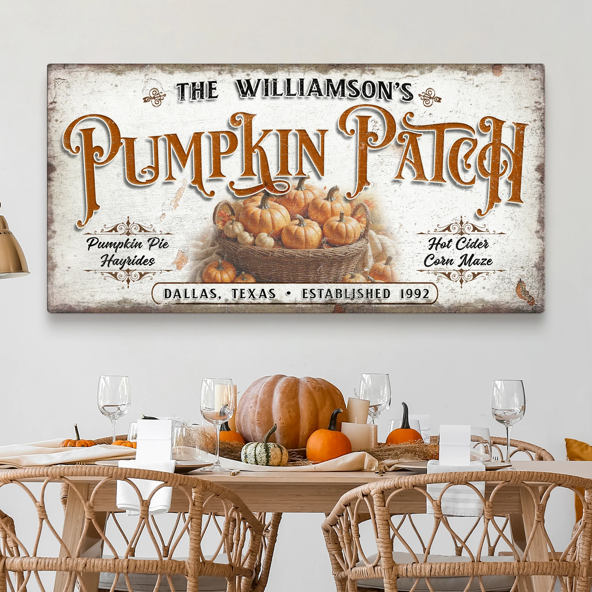 Personalized Pumpkin Patch Sign II - Image 2