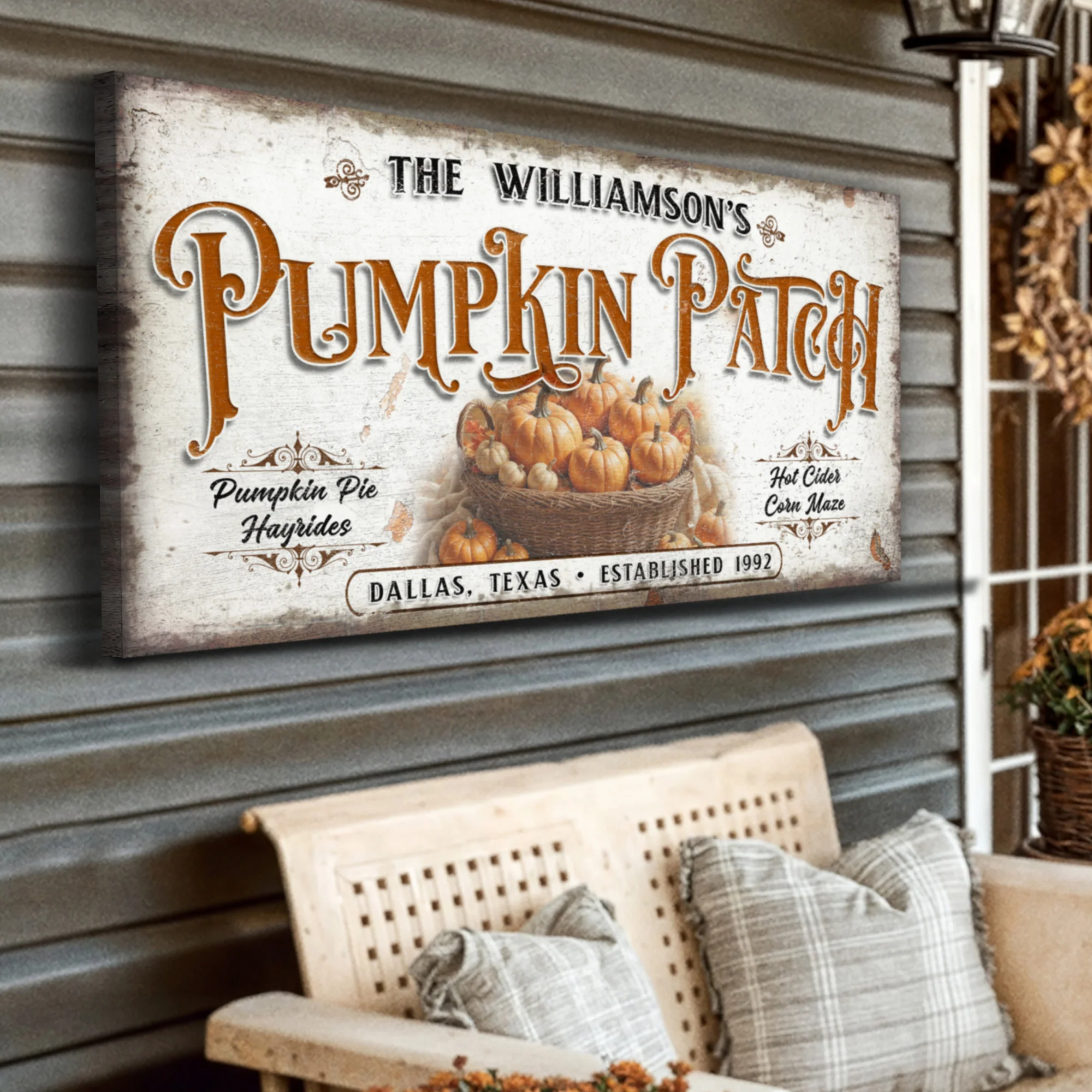 Personalized Pumpkin Patch Sign II - Image 3