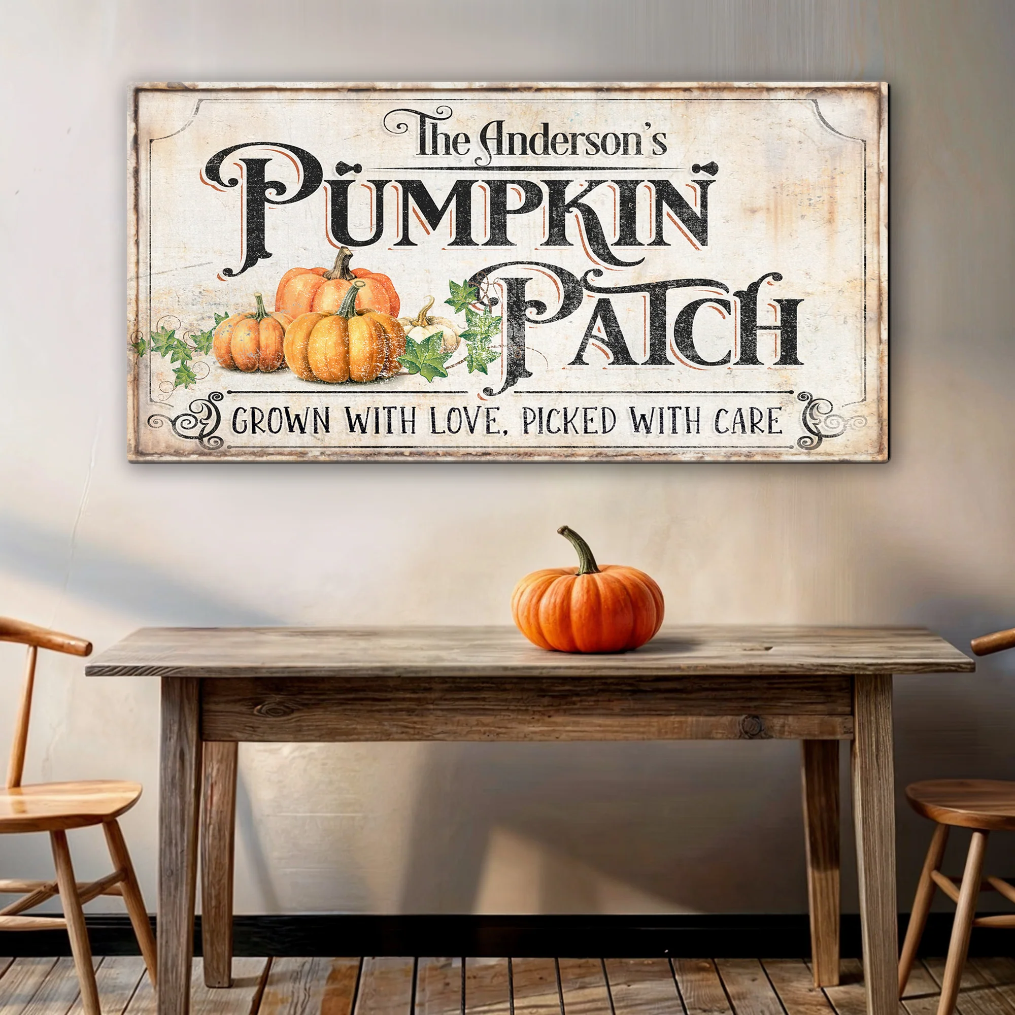 Personalized Pumpkin Patch Sign III - Image 2