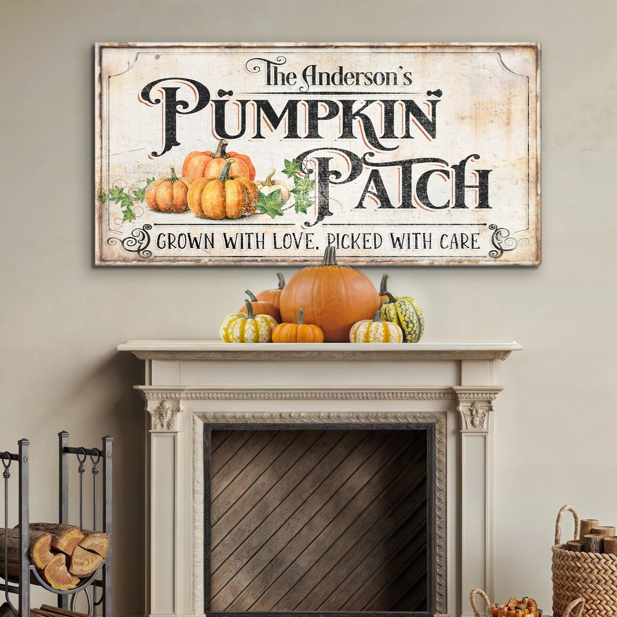 Personalized Pumpkin Patch Sign III - Image 3