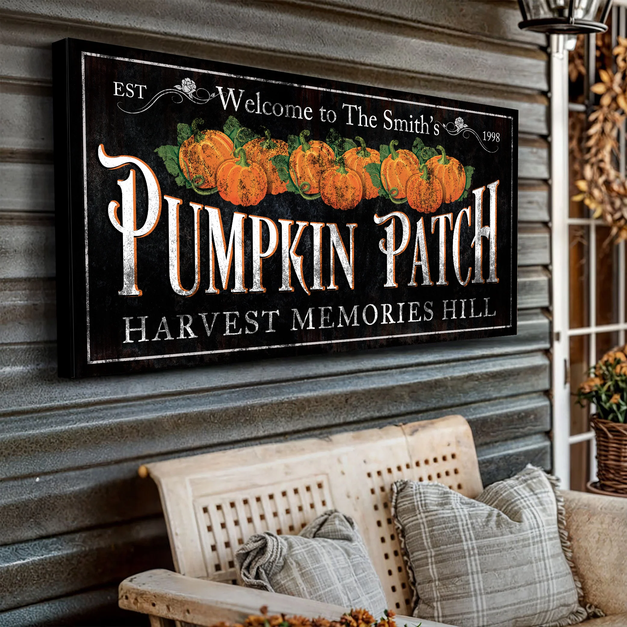 Personalized Pumpkin Patch Sign IX - Image 2