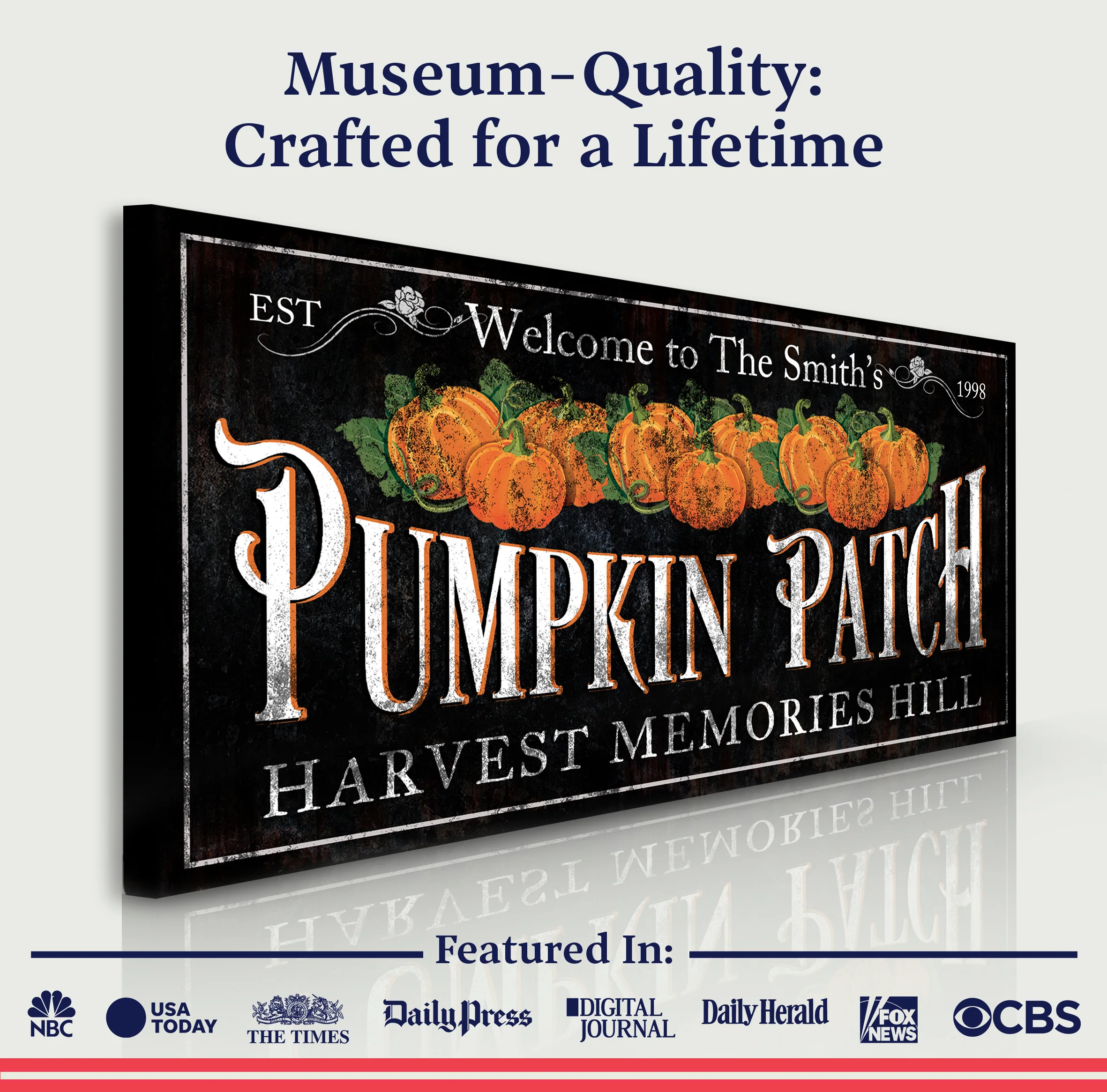 Personalized Pumpkin Patch Sign IX - Image 4
