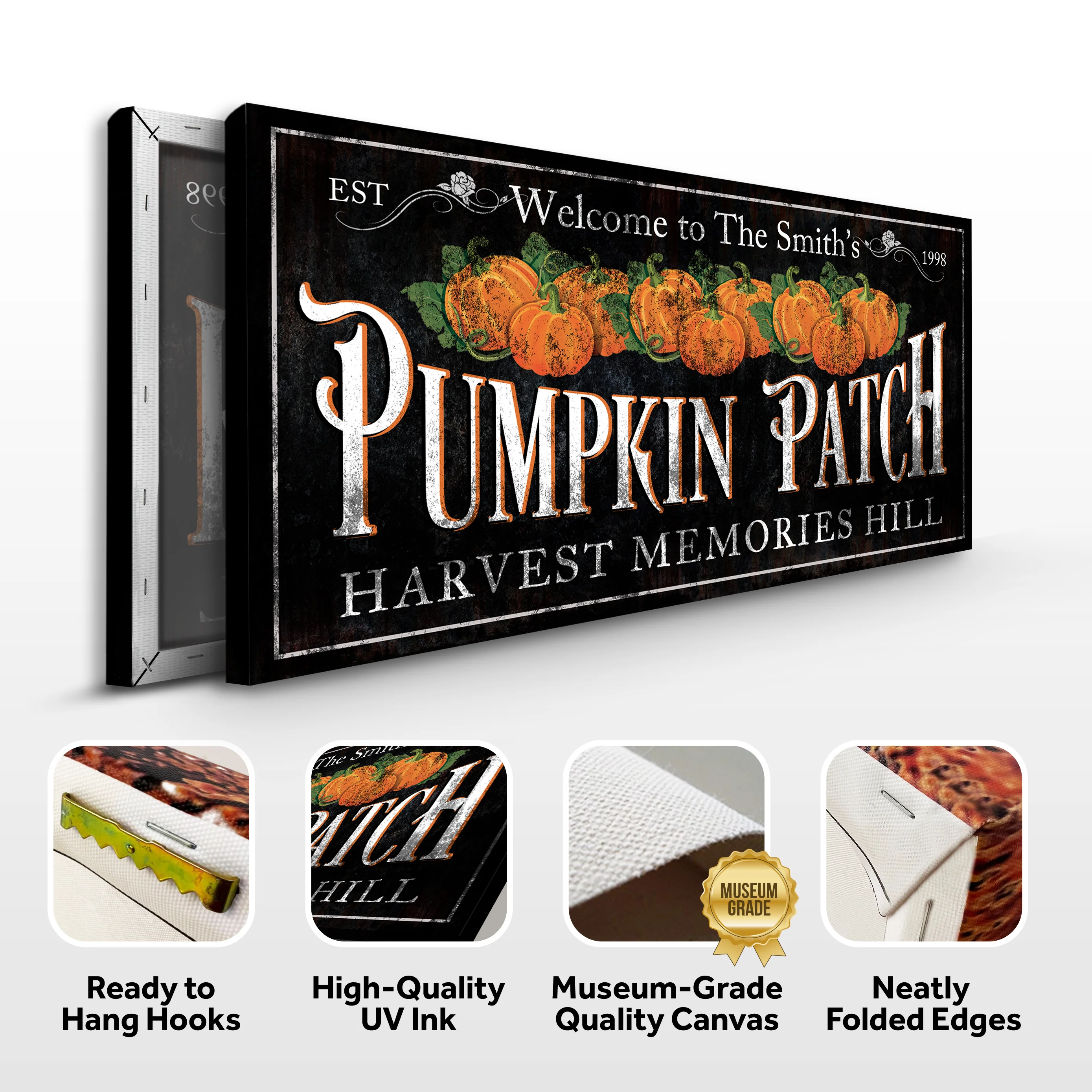 Personalized Pumpkin Patch Sign IX - Image 6