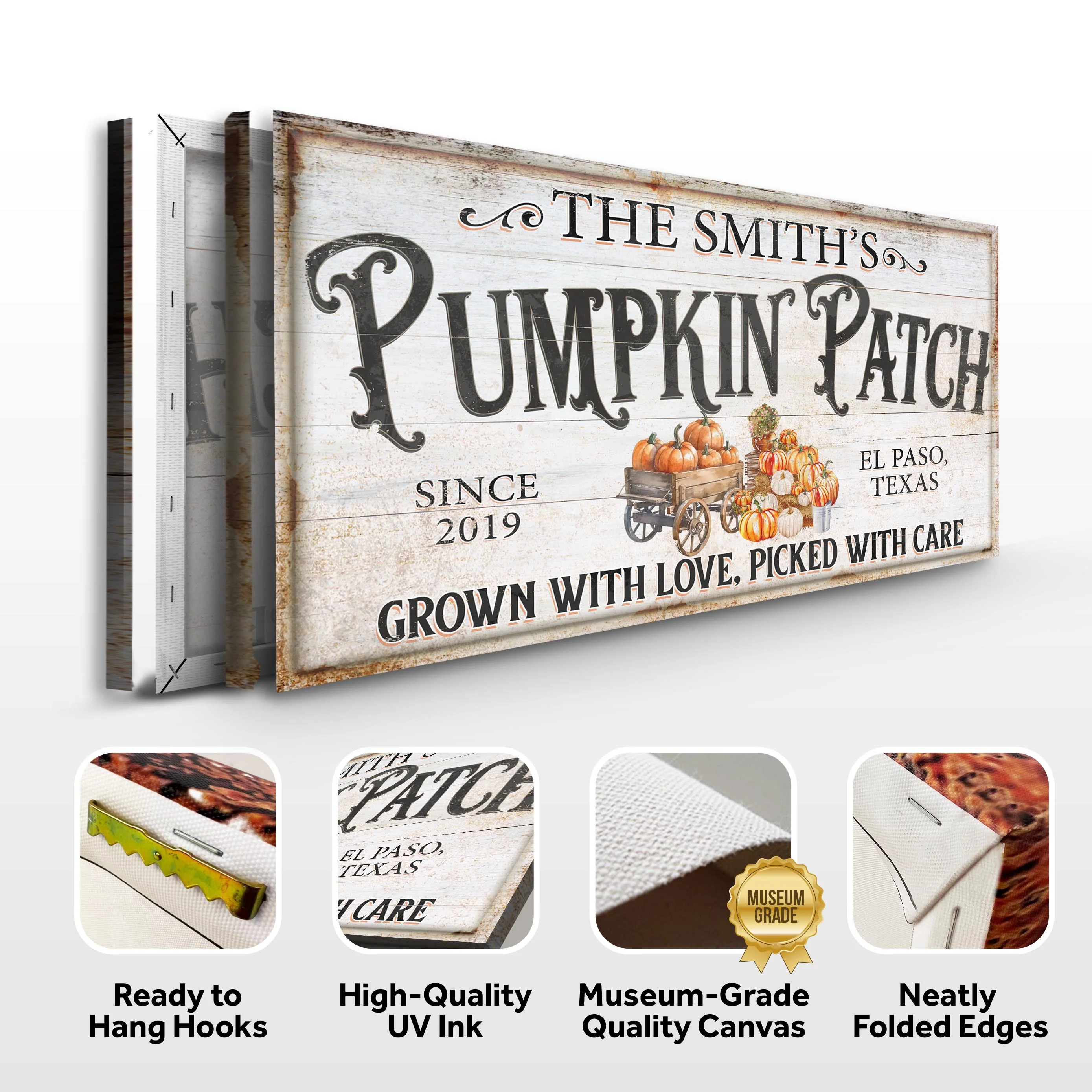 Personalized Pumpkin Patch Sign VII - Image 6