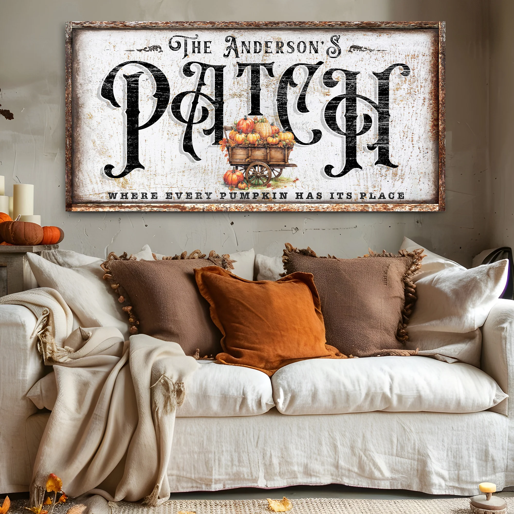Personalized Pumpkin Patch Sign VIII - Image 2