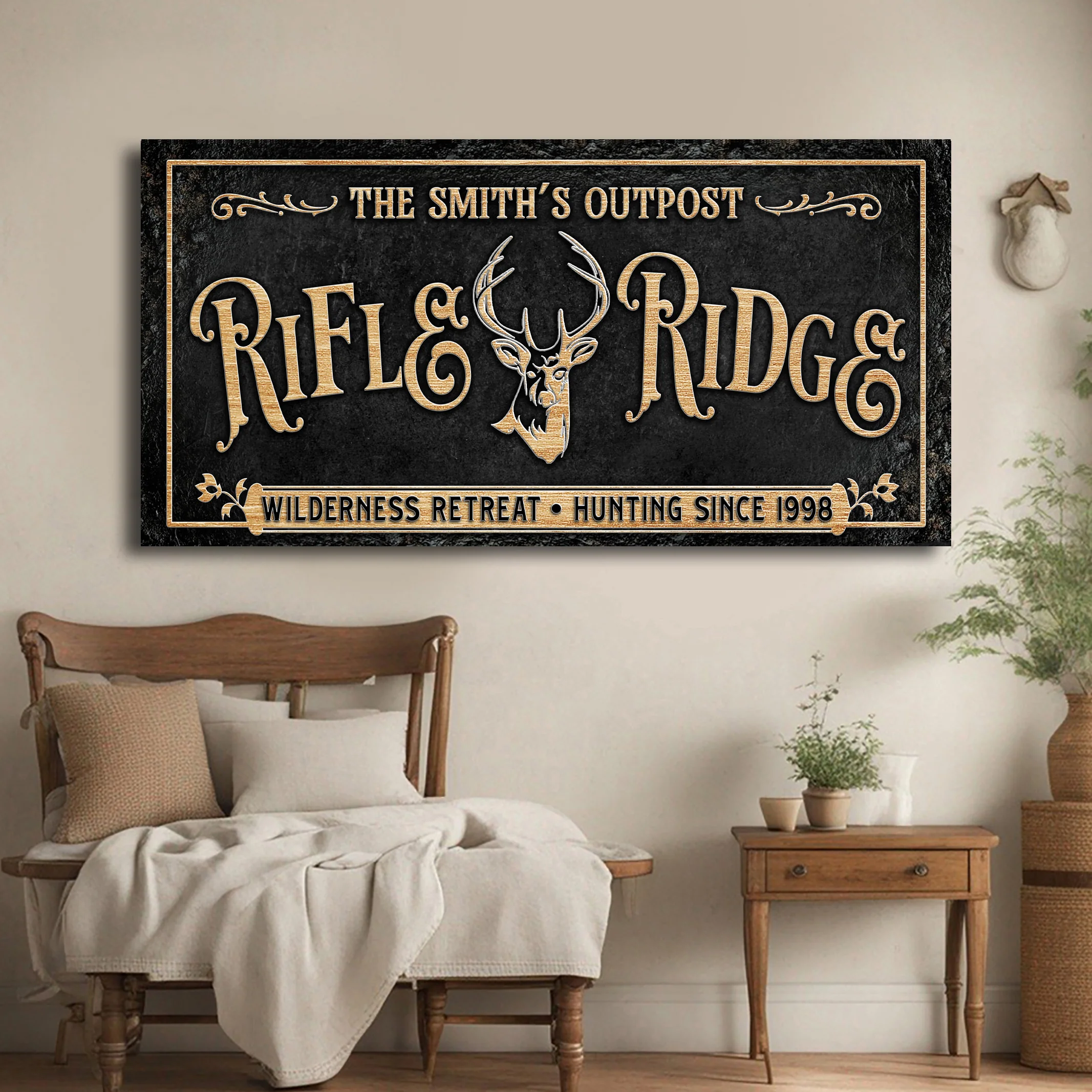 Personalized Rifle Ridge Family Sign - Image 2