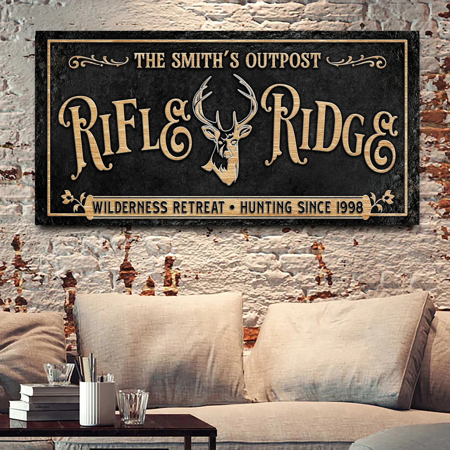 Personalized Rifle Ridge Family Sign - Image 3