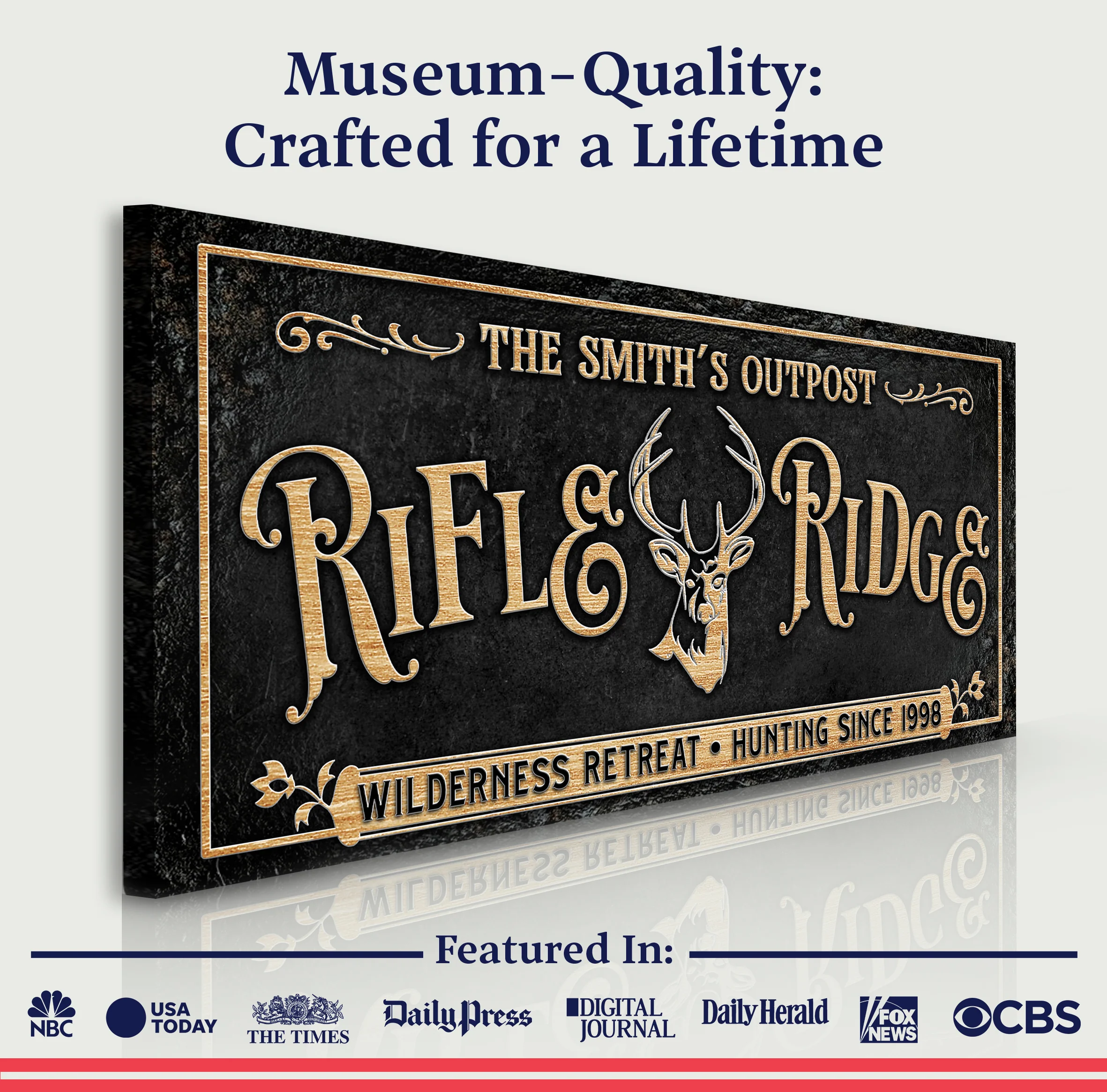 Personalized Rifle Ridge Family Sign - Image 4