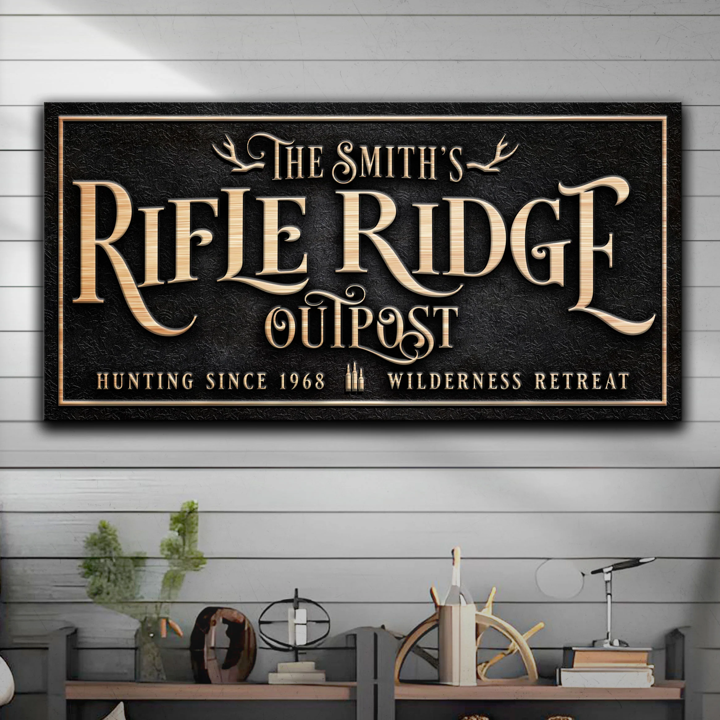 Personalized Rifle Ridge Outpost Family Sign - Image 2