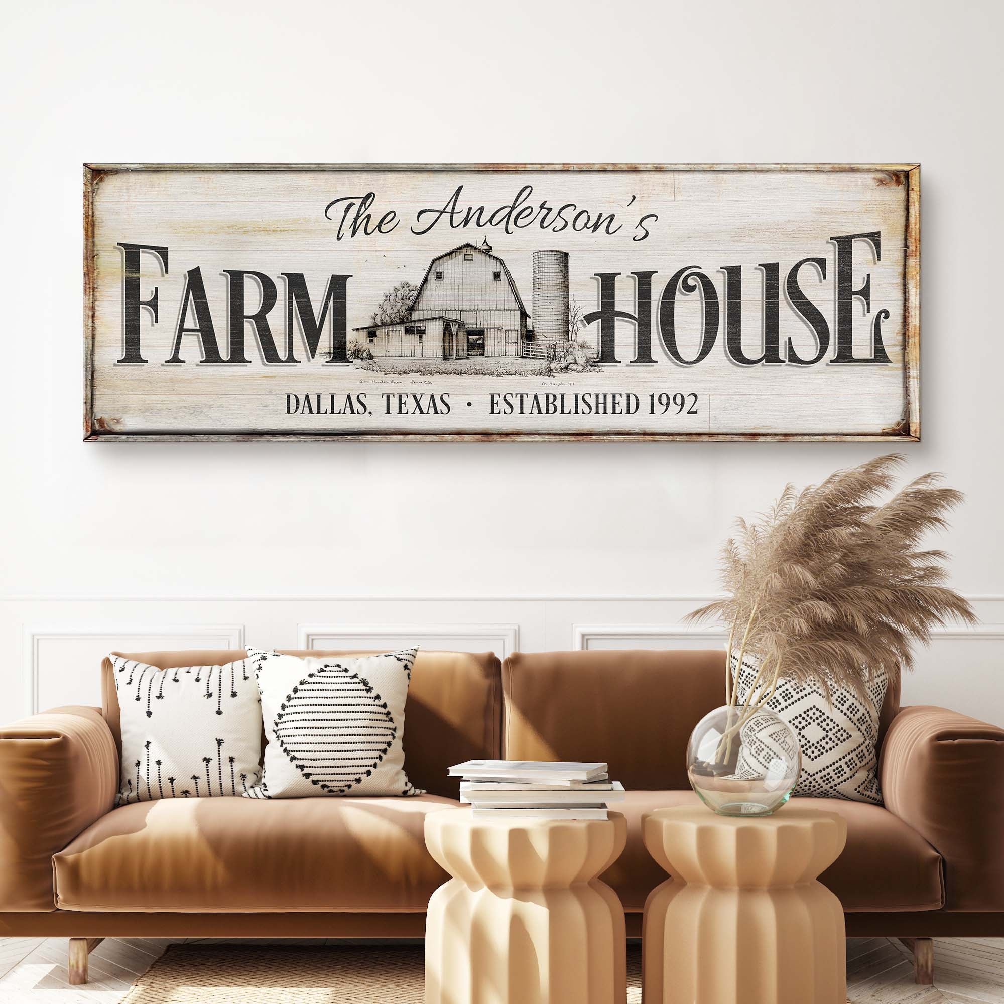Personalized Rustic Farmhouse Sign - Image 3