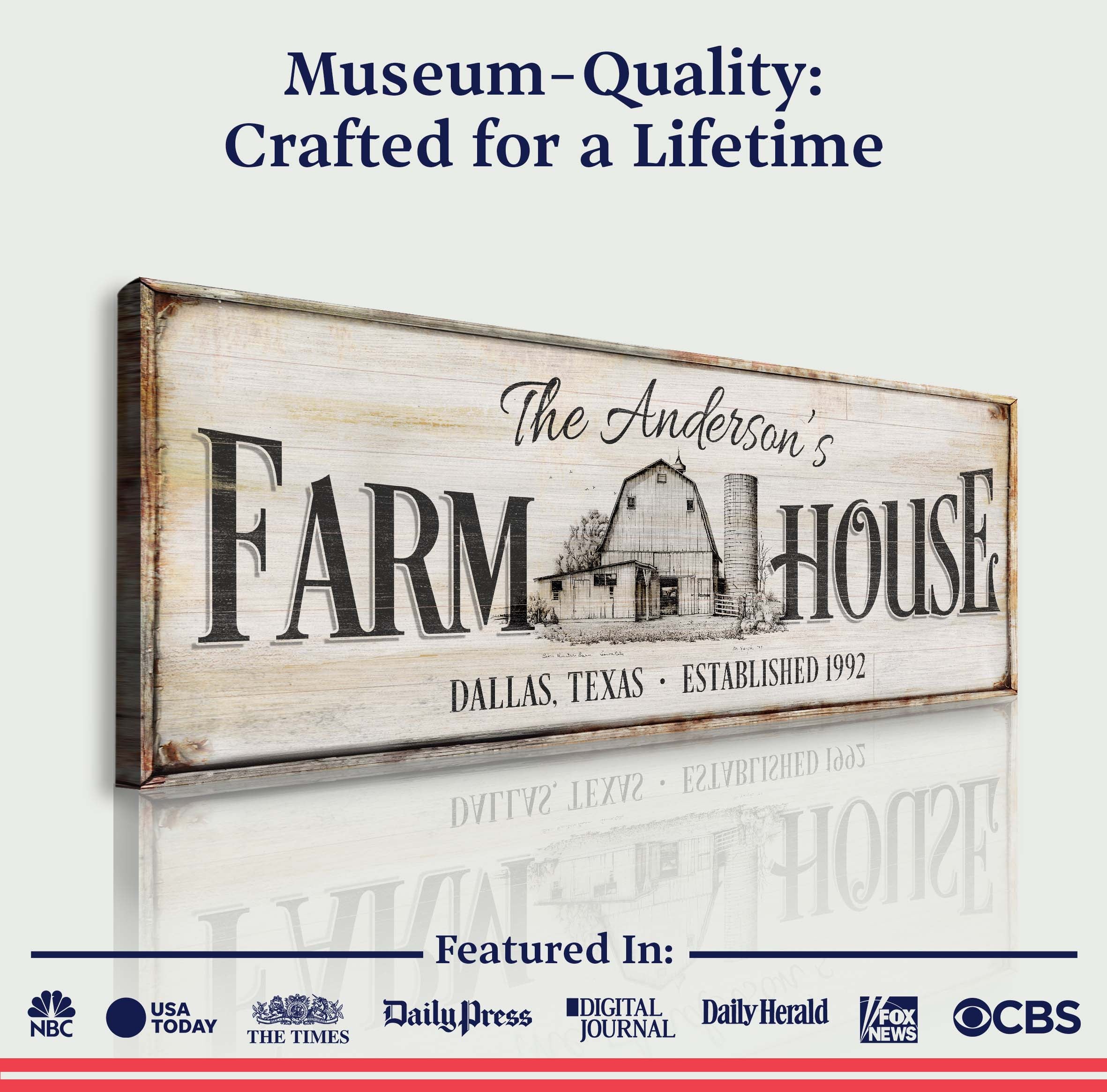 Personalized Rustic Farmhouse Sign - Image 4