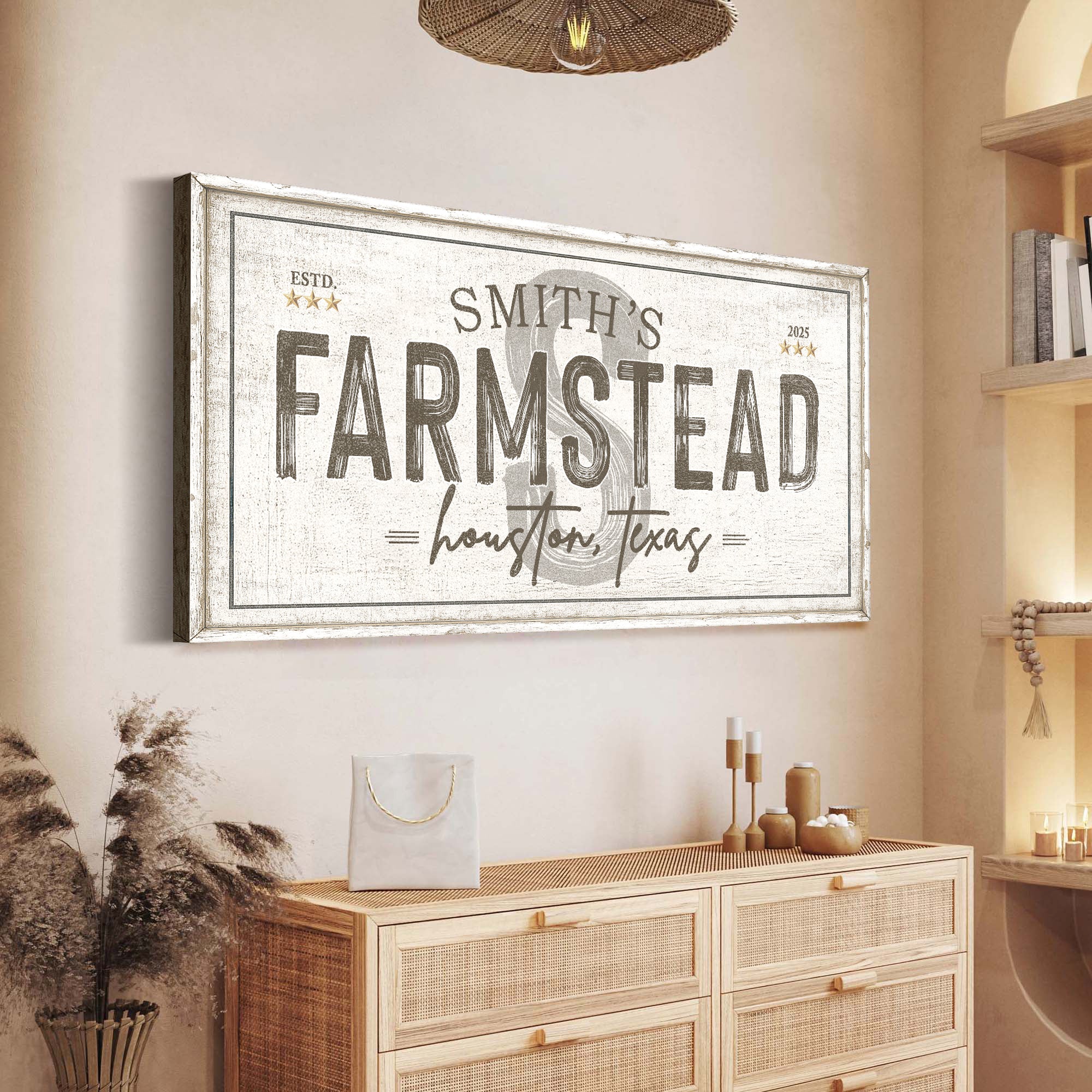 Personalized Rustic Farmstead Wall Sign - Image 4