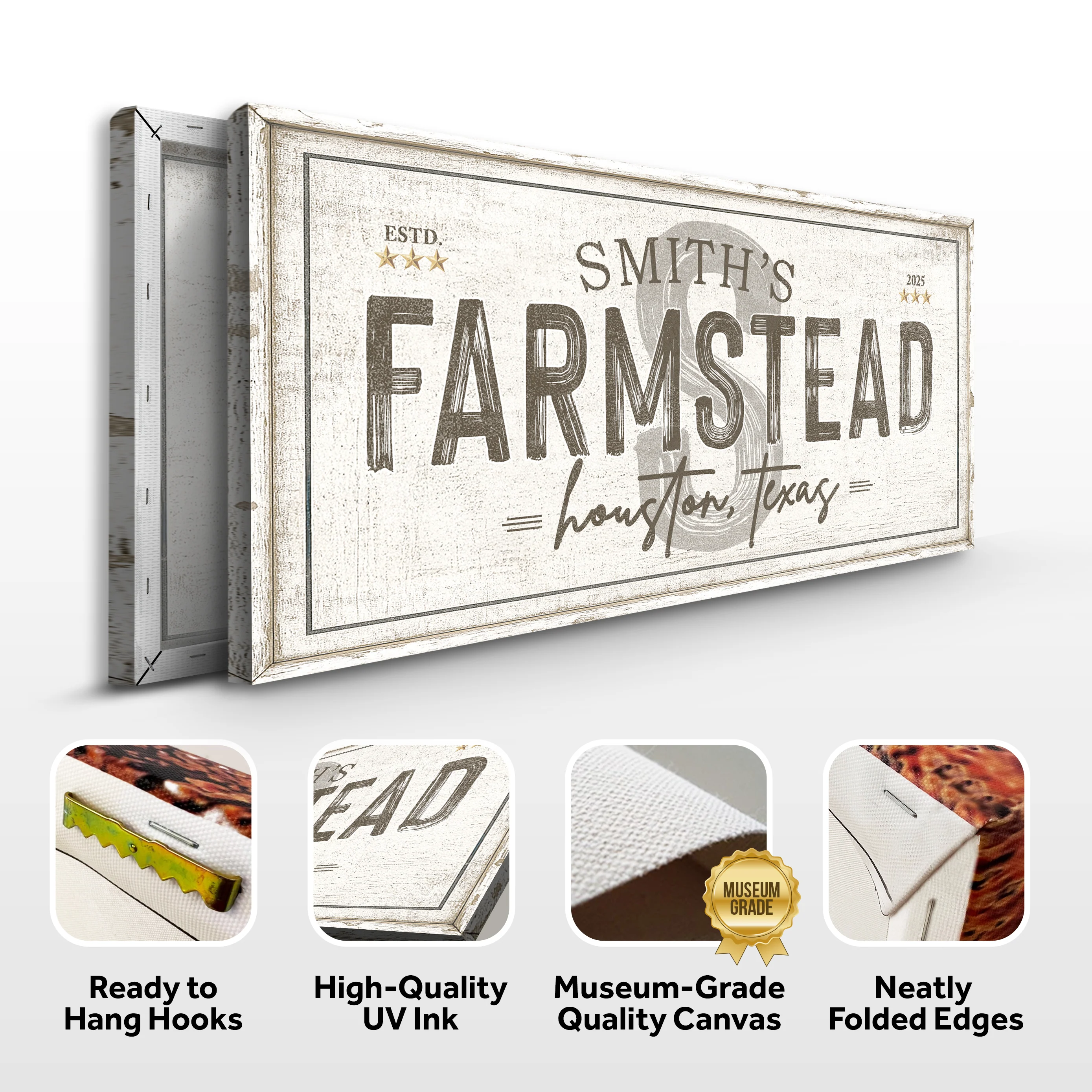 Personalized Rustic Farmstead Wall Sign - Image 8