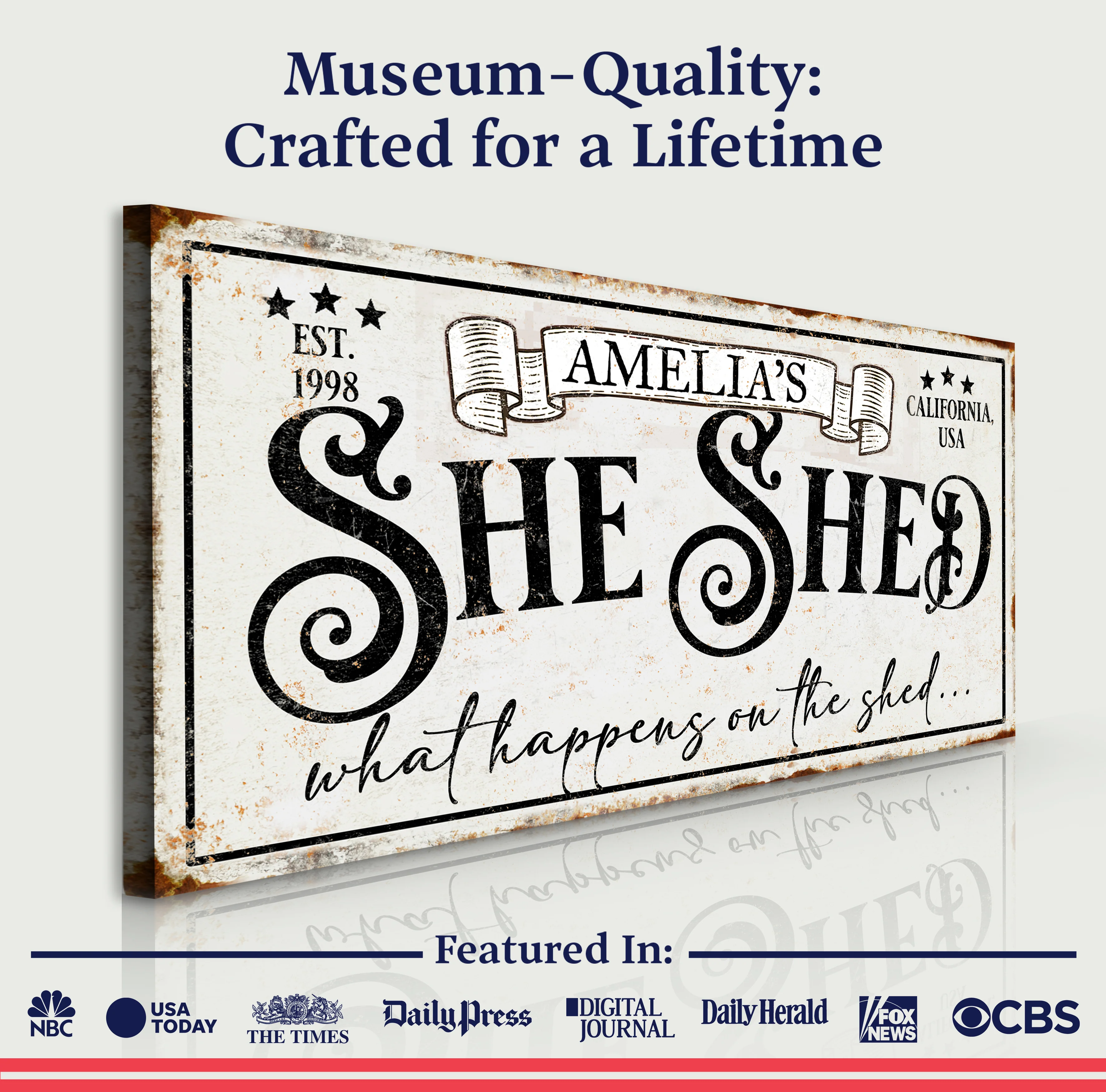 Personalized She Shed Sign IV - Image 4