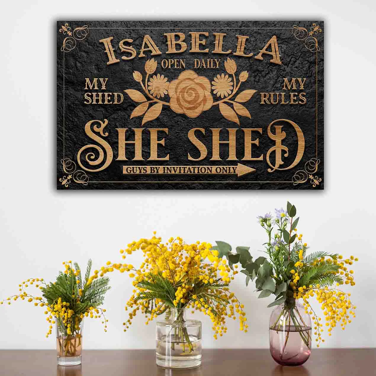 Personalized She Shed Sign V - Image 3