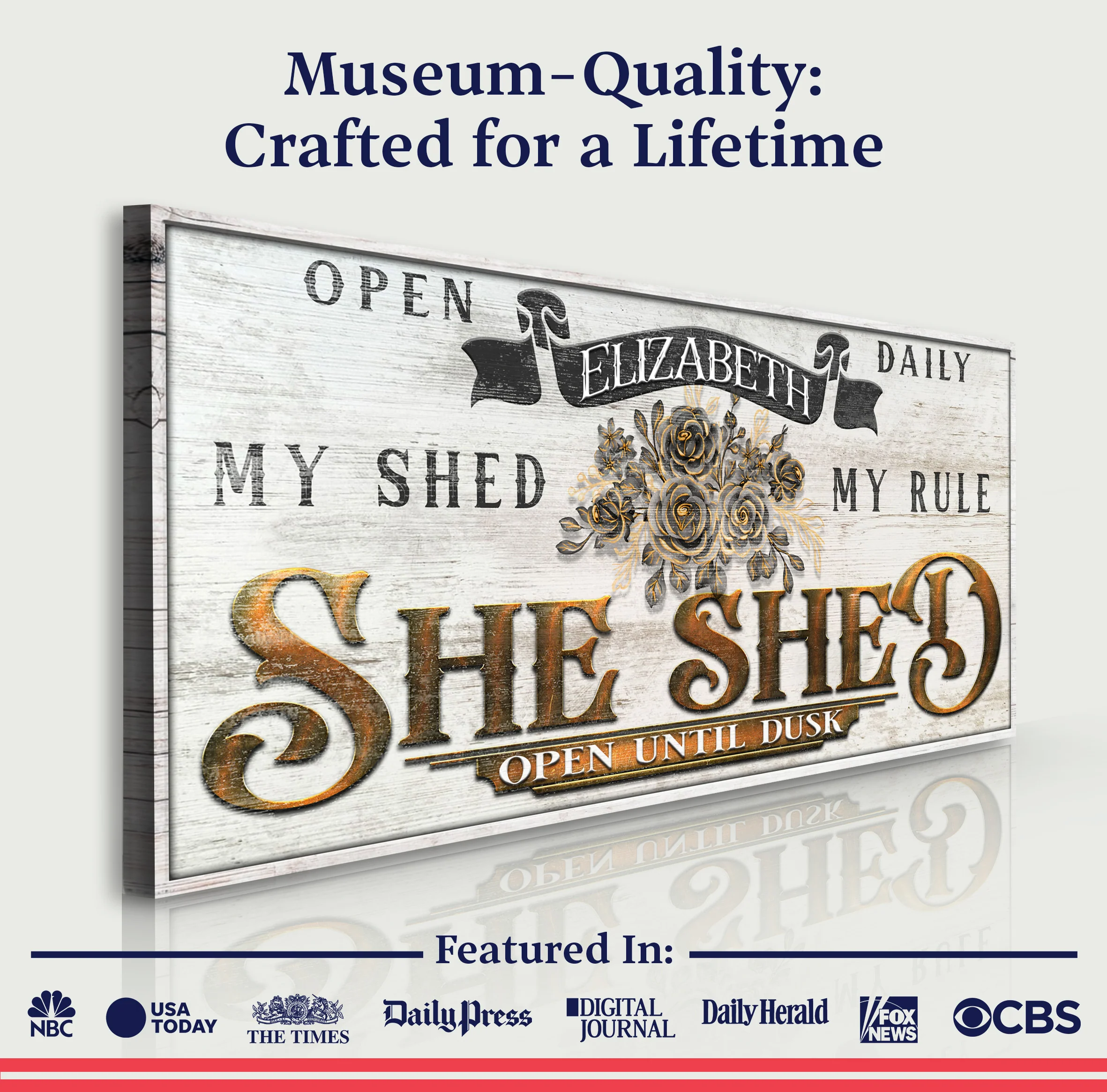 Personalized She Shed Sign X - Image 4