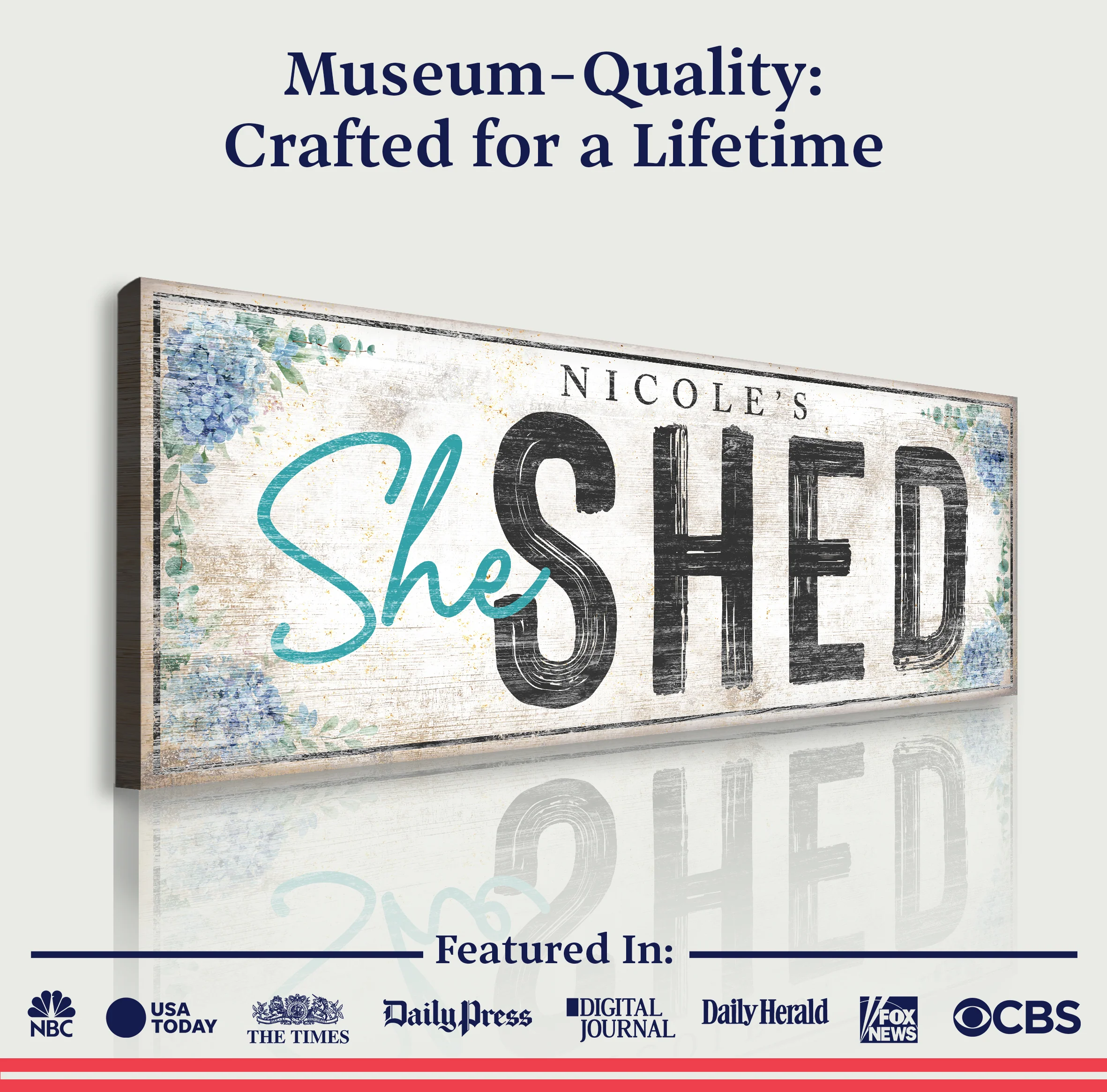 Personalized She Shed Sign XI - Image 4