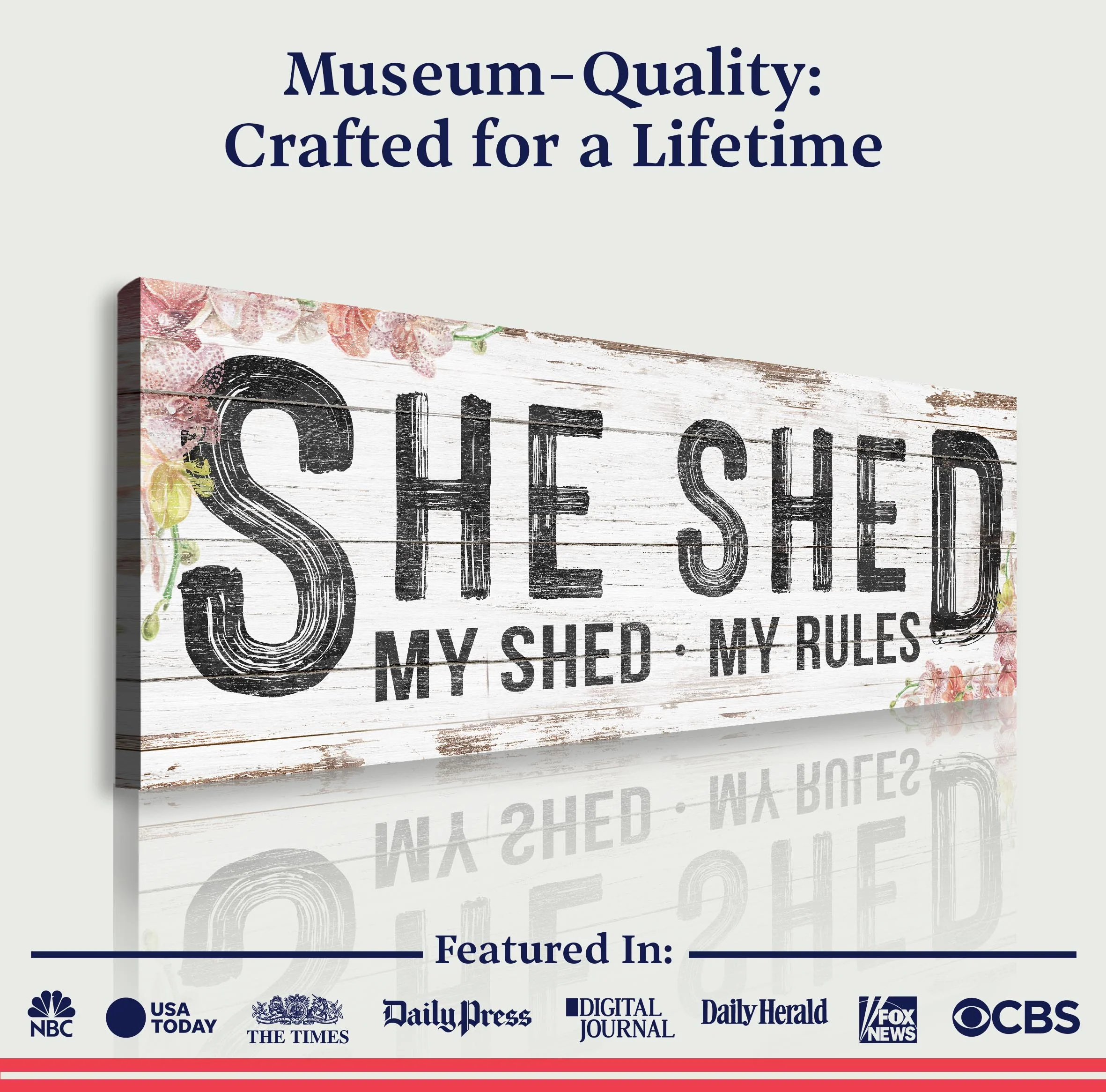 Personalized She Shed Sign XIV - Image 4