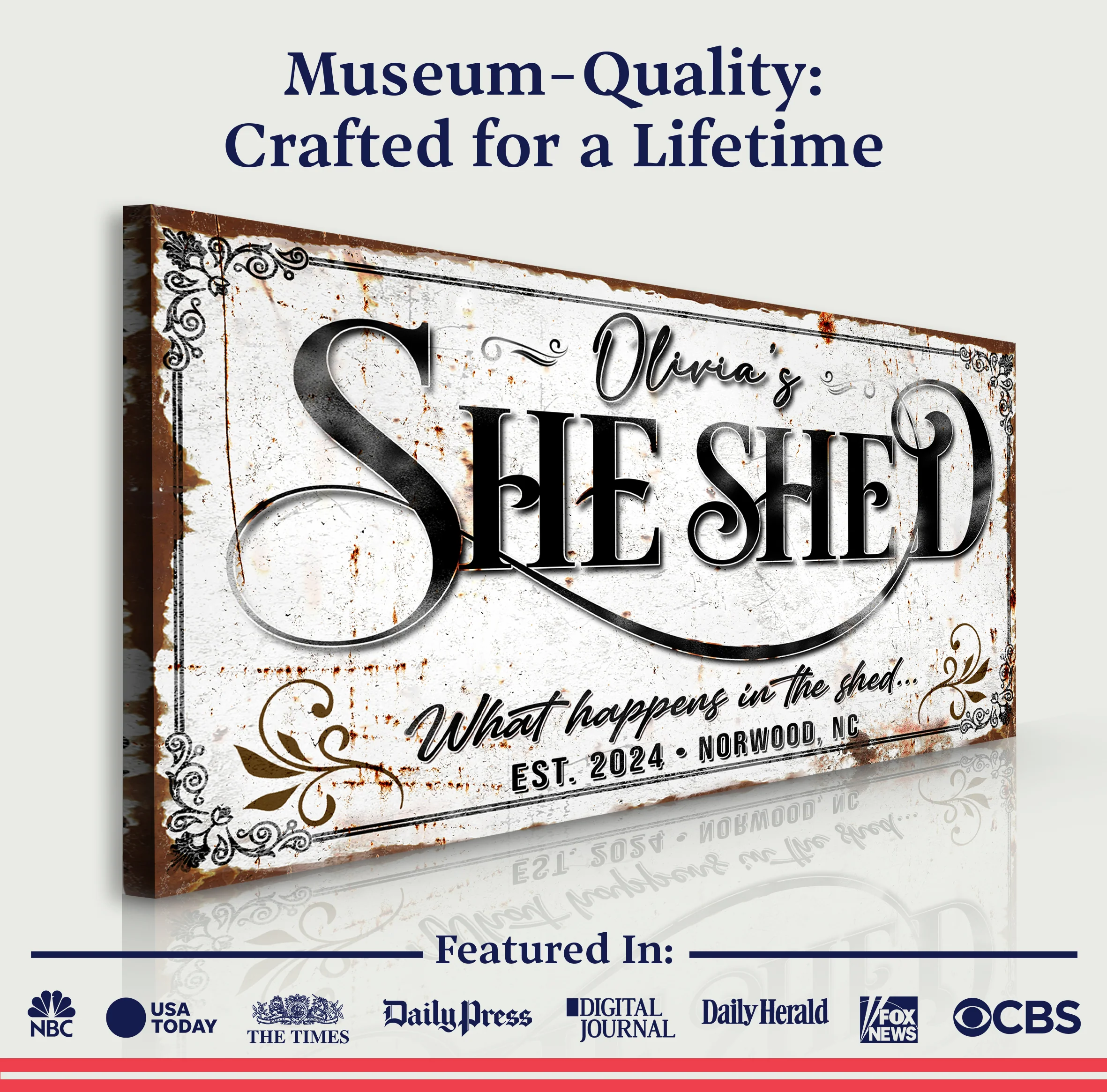 Personalized She Shed Sign XVIII - Image 4