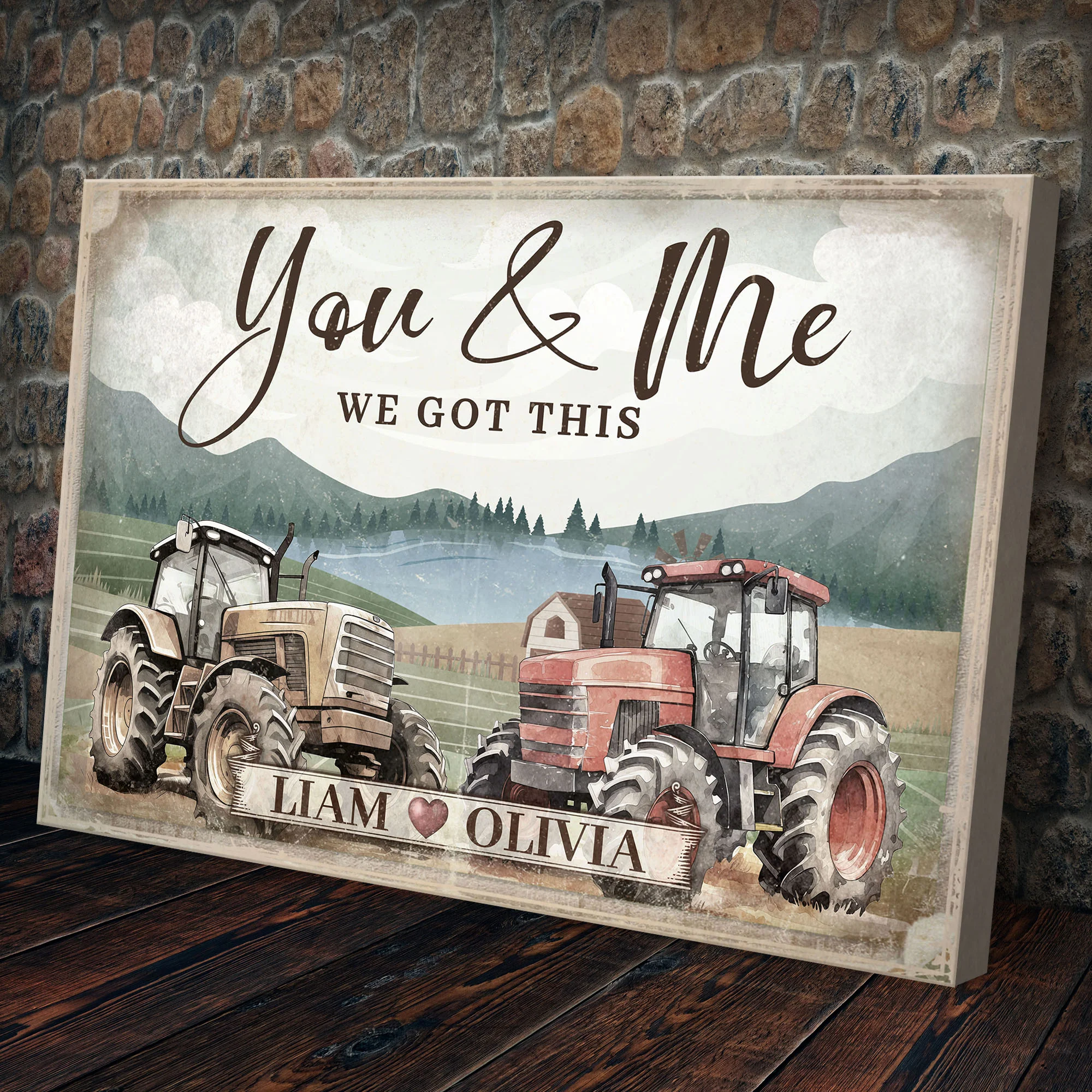 Tractor Themed We Got This Couple Sign - Image 3