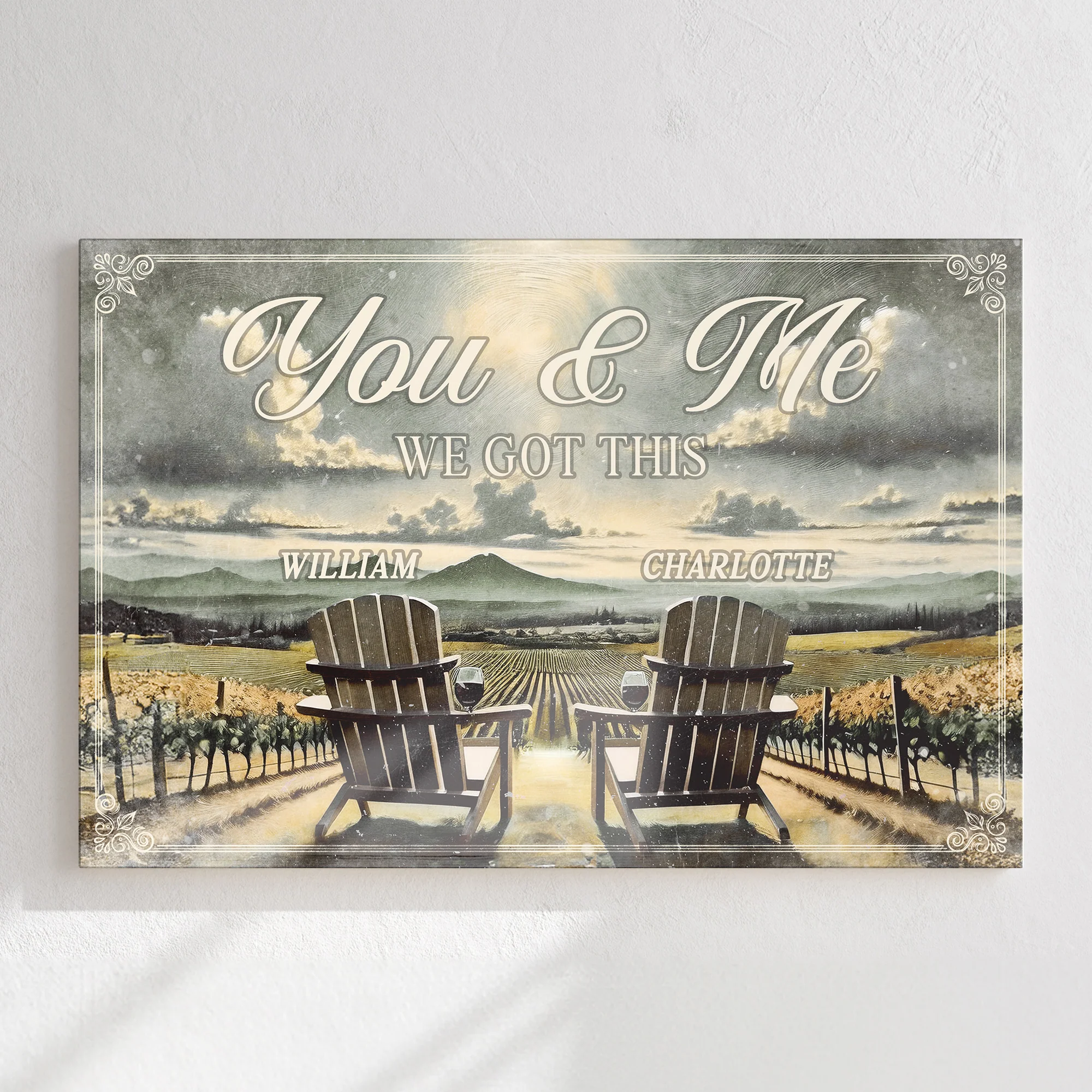 Vineyard Themed We Got This Couple Sign - Image 2