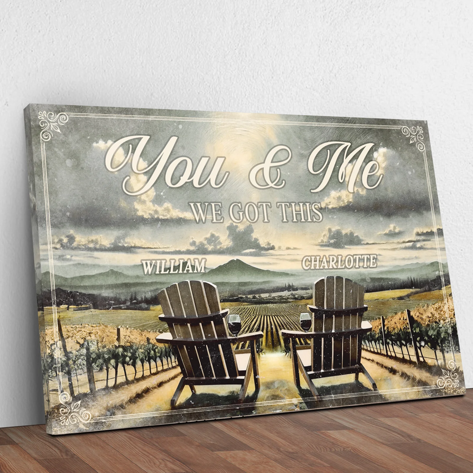 Vineyard Themed We Got This Couple Sign - Image 3