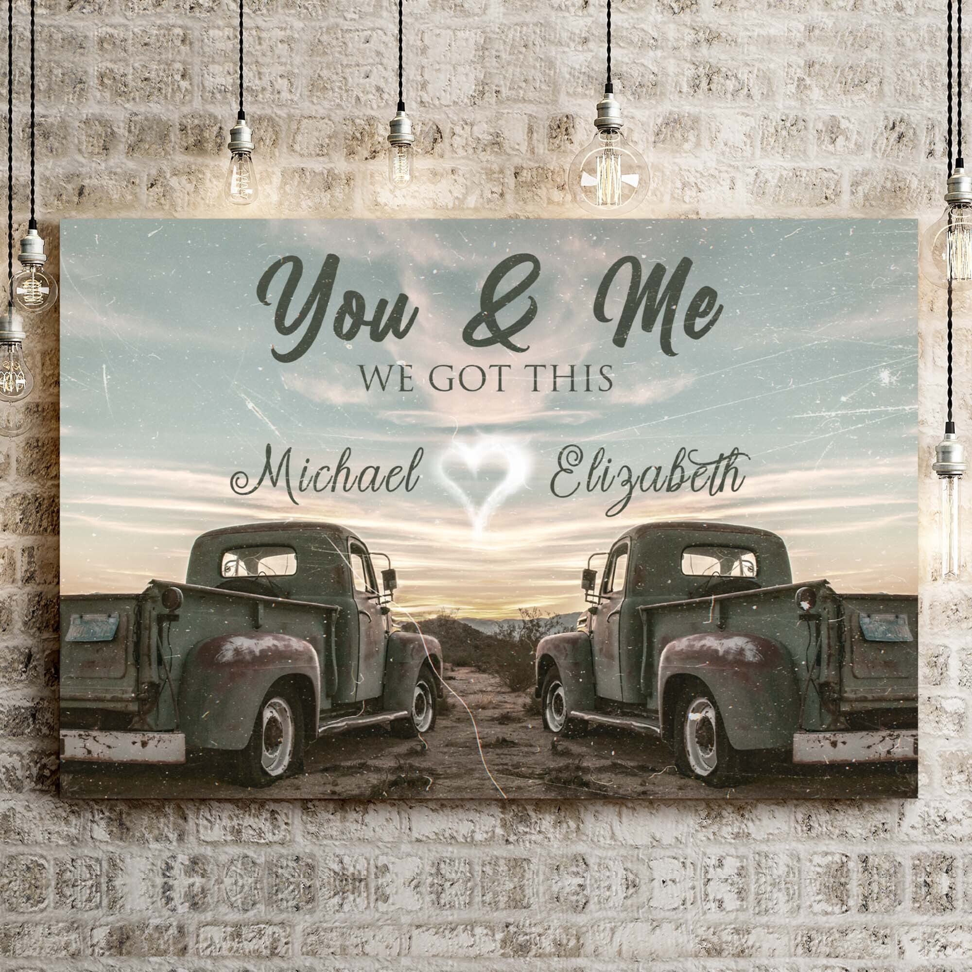 Vintage Truck Themed We Got This Couple Sign - Image 2