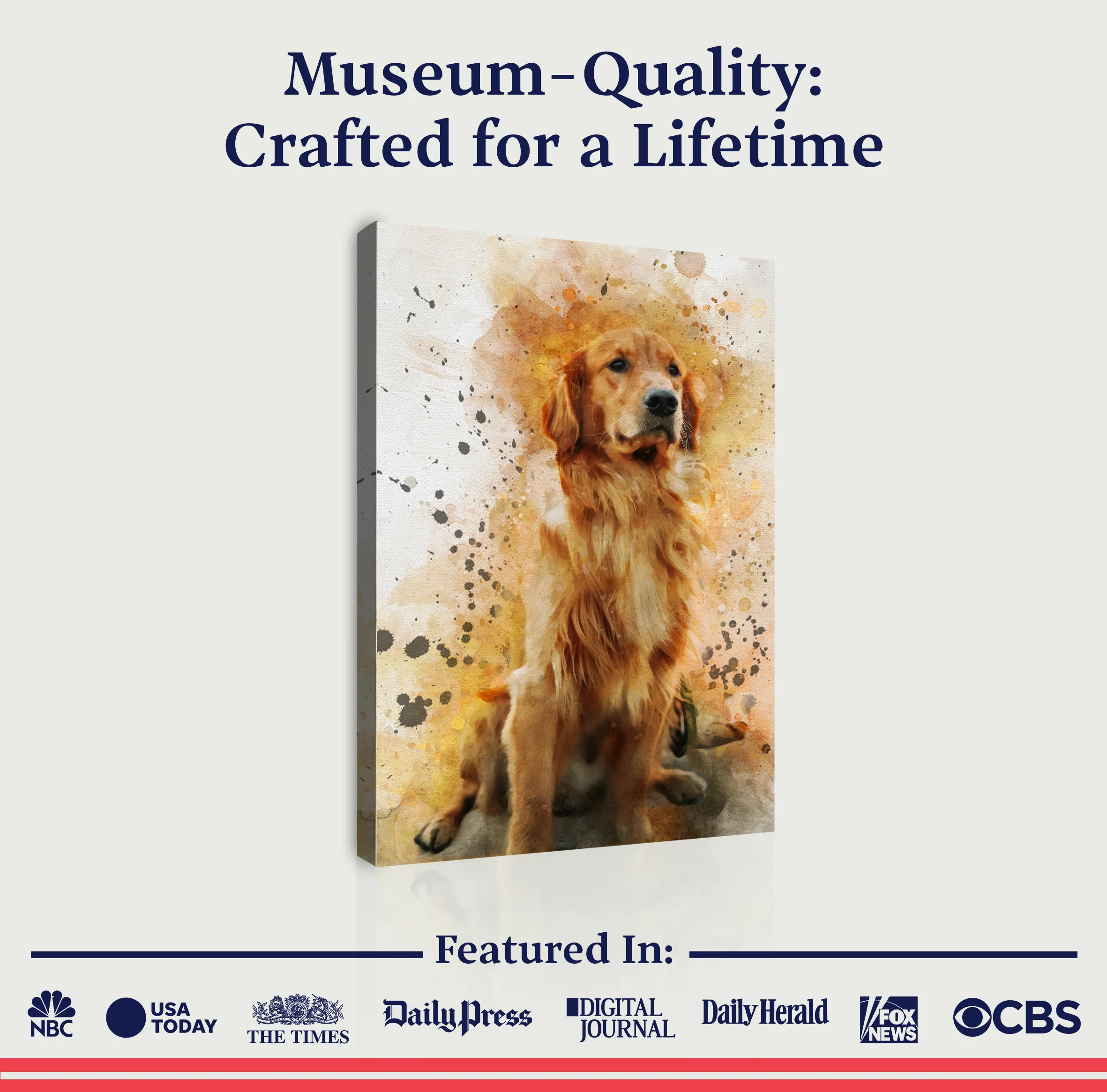Pet Watercolor Portrait Custom Wall Art - Image 4