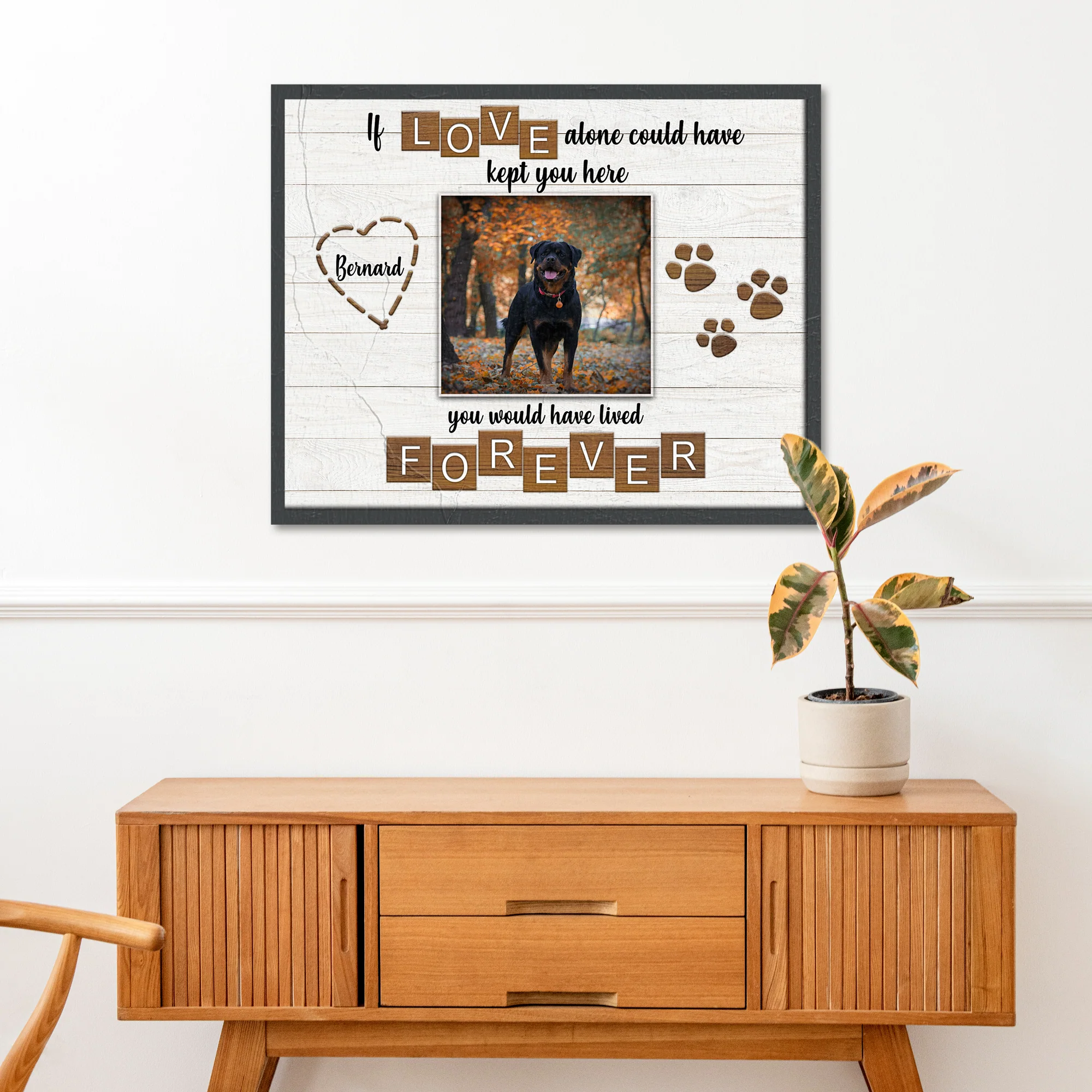 Pet Memorial Sign If Love Alone - Image 3