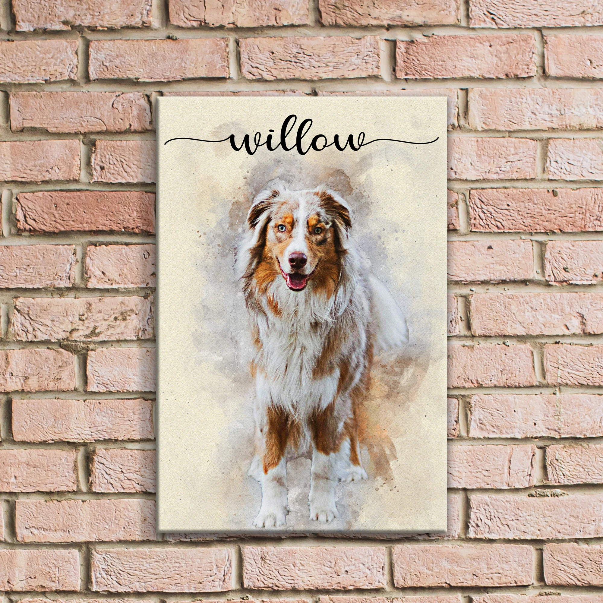 Pet Memorial Watercolor Portrait Sign II - Image 2