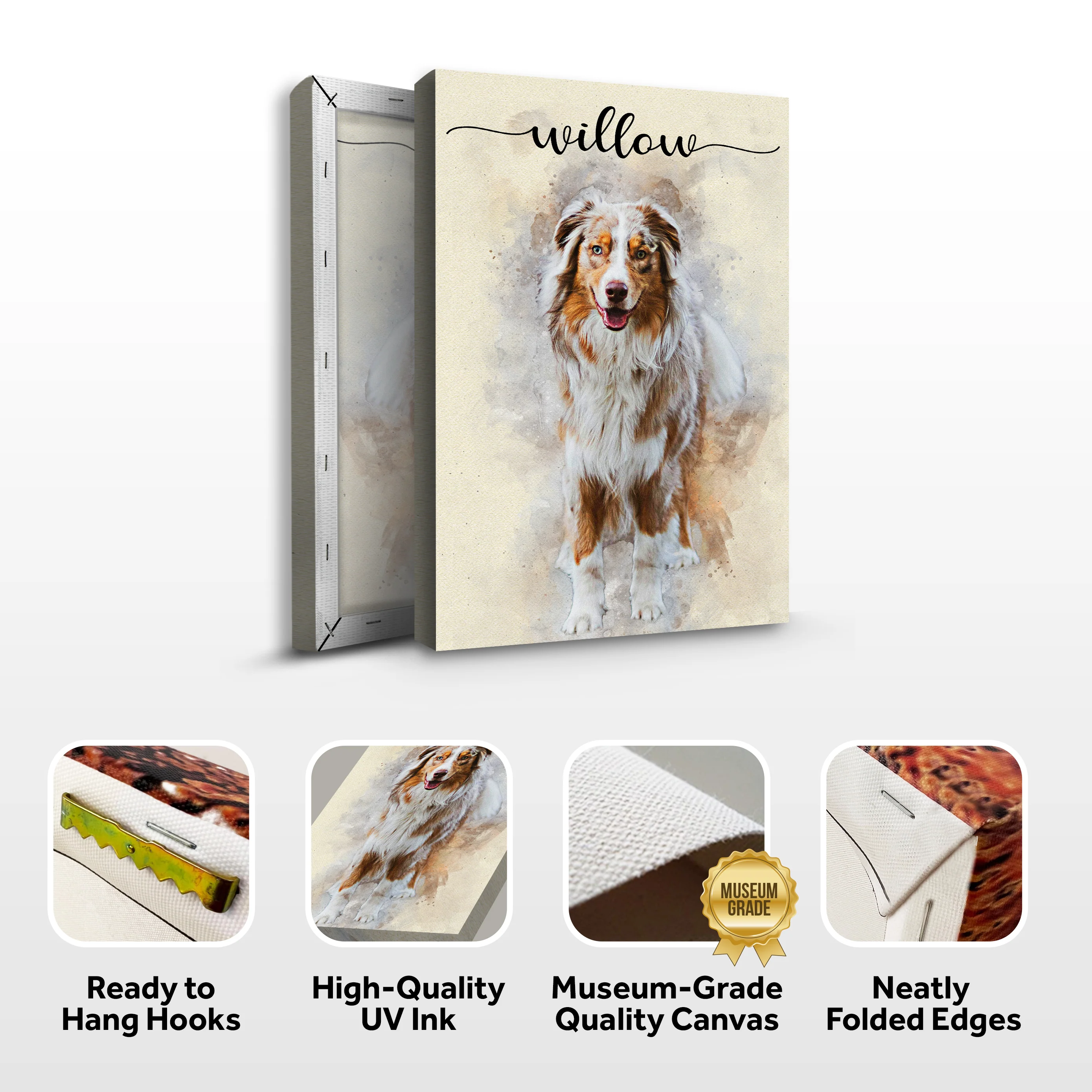 Pet Memorial Watercolor Portrait Sign II - Image 5
